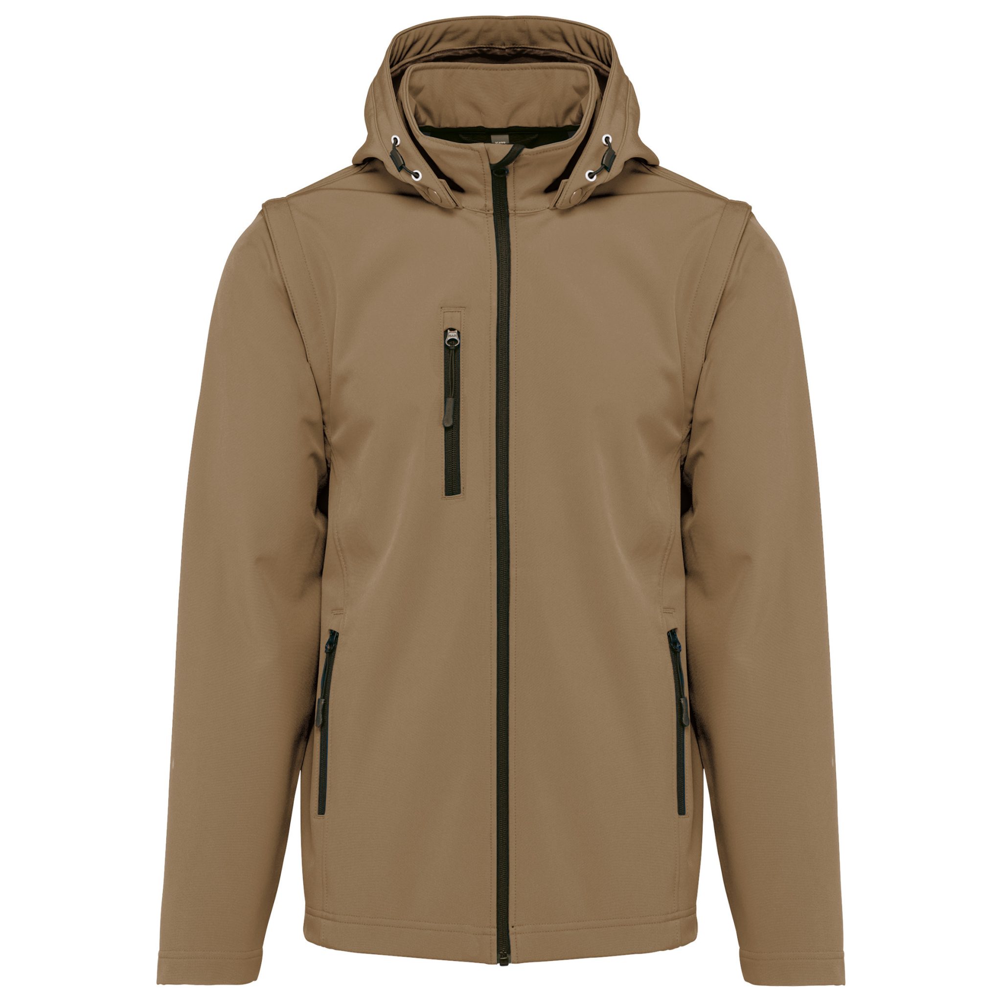 Miniature 26 pour Veste Softshell 3 couches à capuche avec manches amovibles unisexe