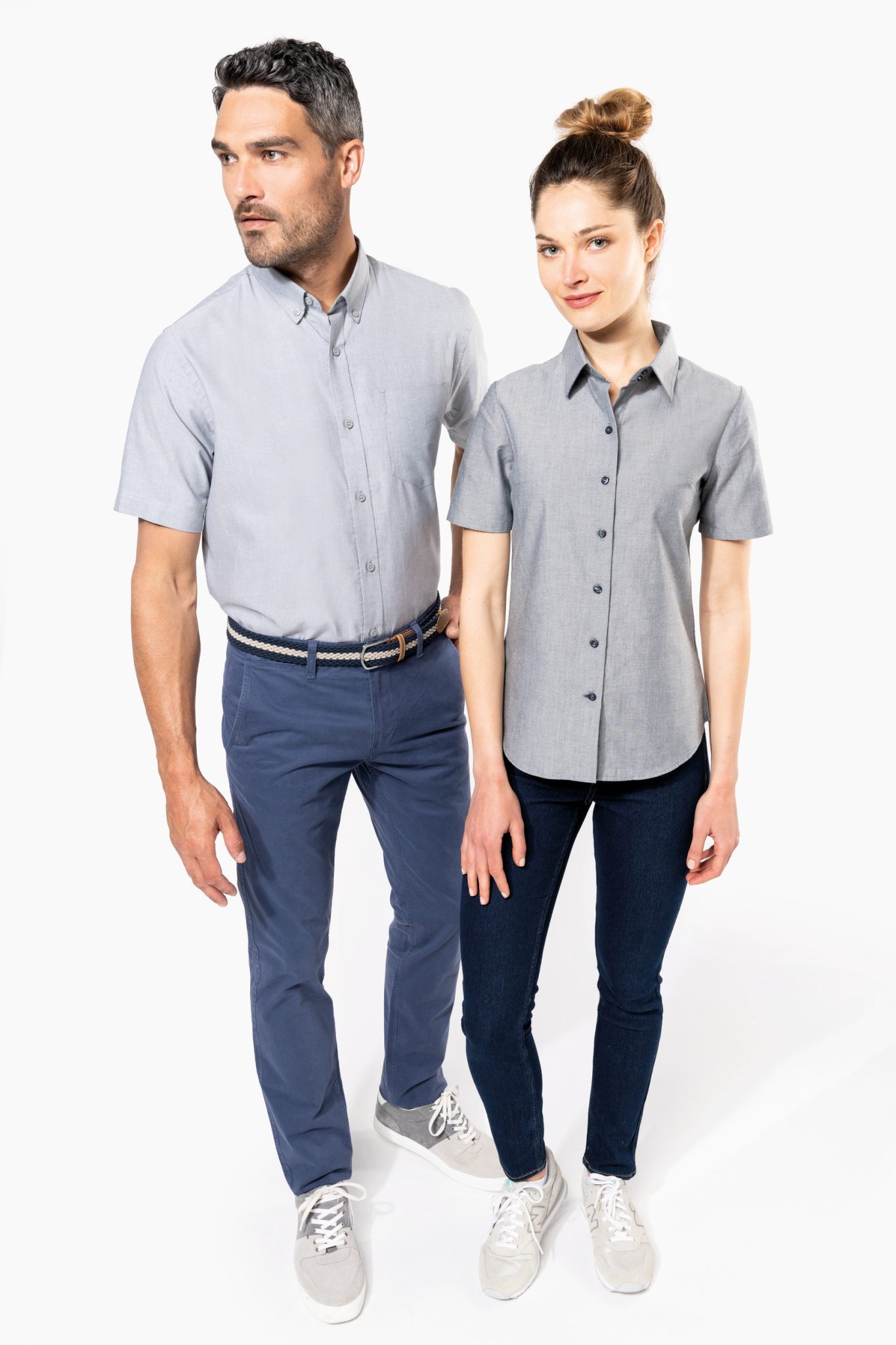 Miniature 7 pour Chemise Oxford manches courtes femme