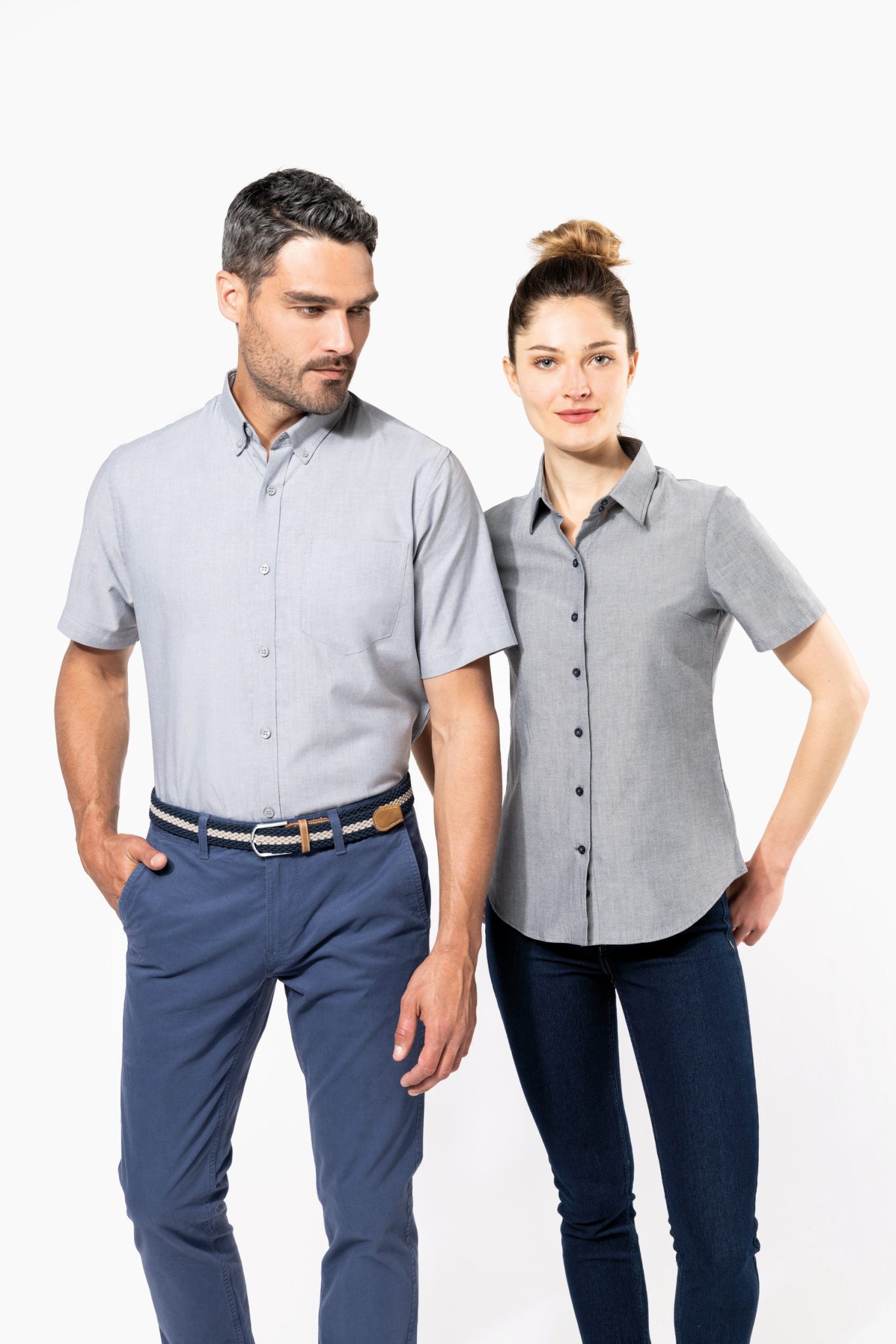 Miniature 6 pour Chemise Oxford manches courtes femme