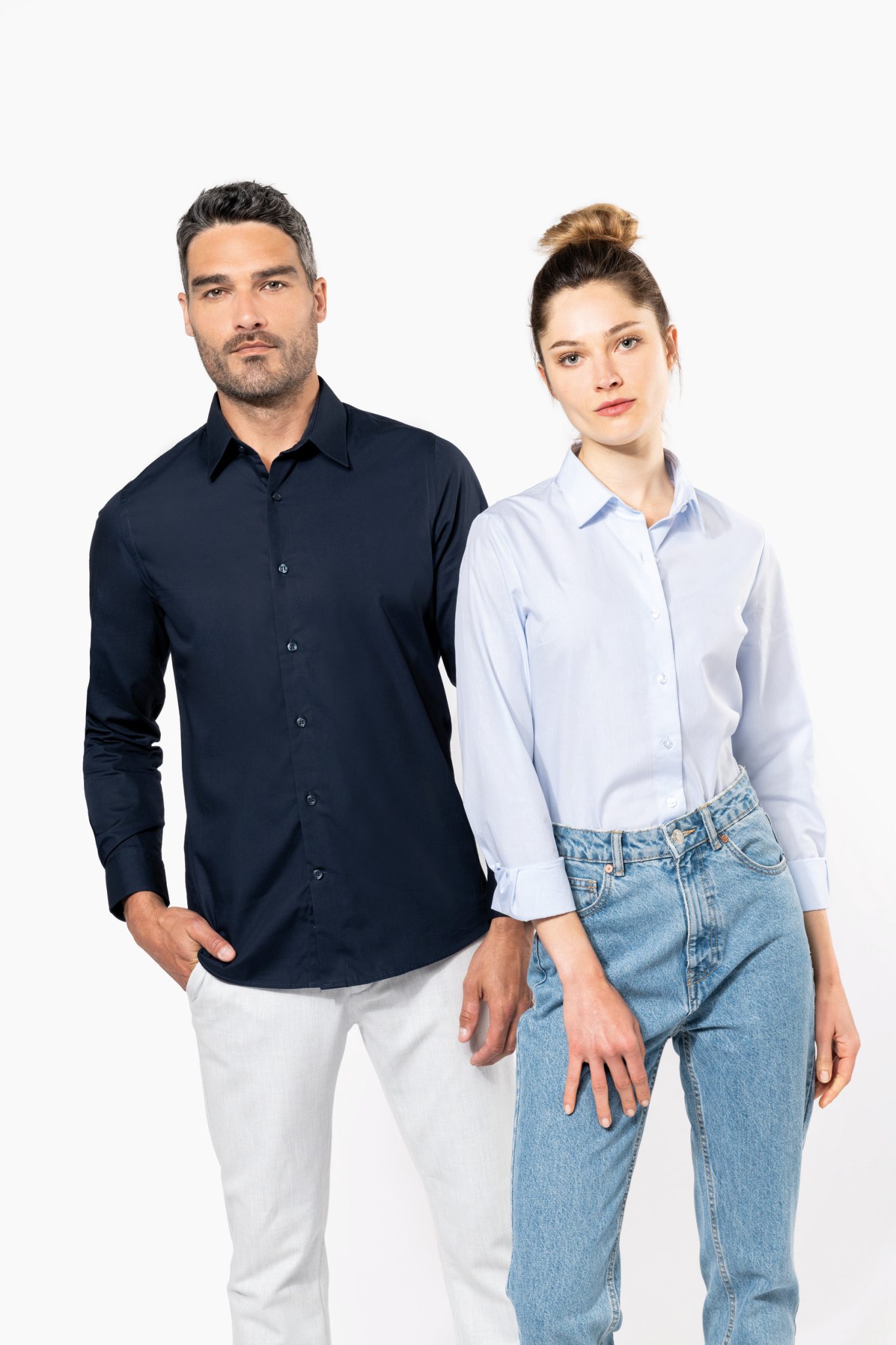 Miniature 5 pour Chemise popeline manches longues femme