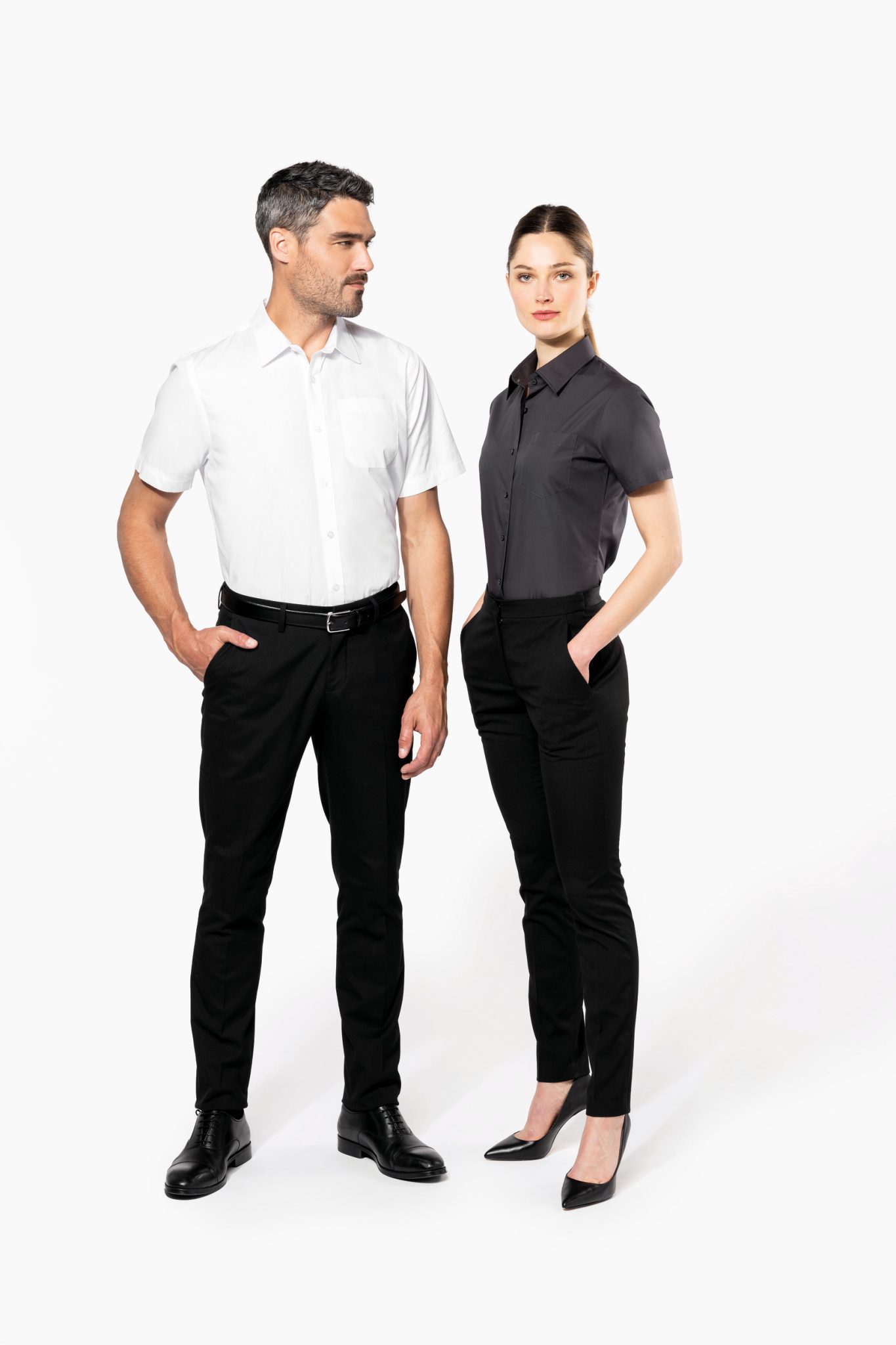 Miniature 7 pour Chemise popeline manches courtes femme