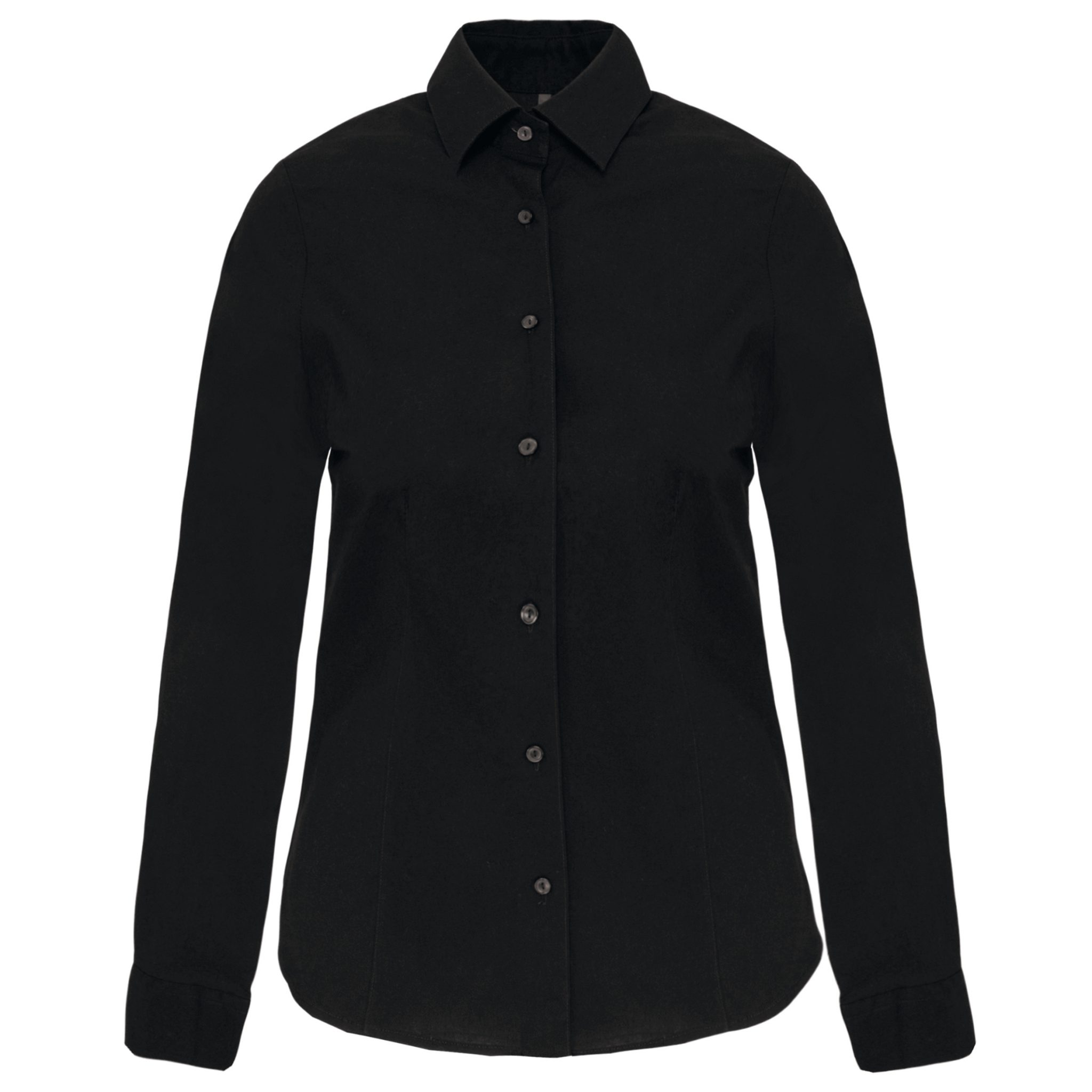 Miniature 10 pour Chemise coton / élasthanne manches longues femme