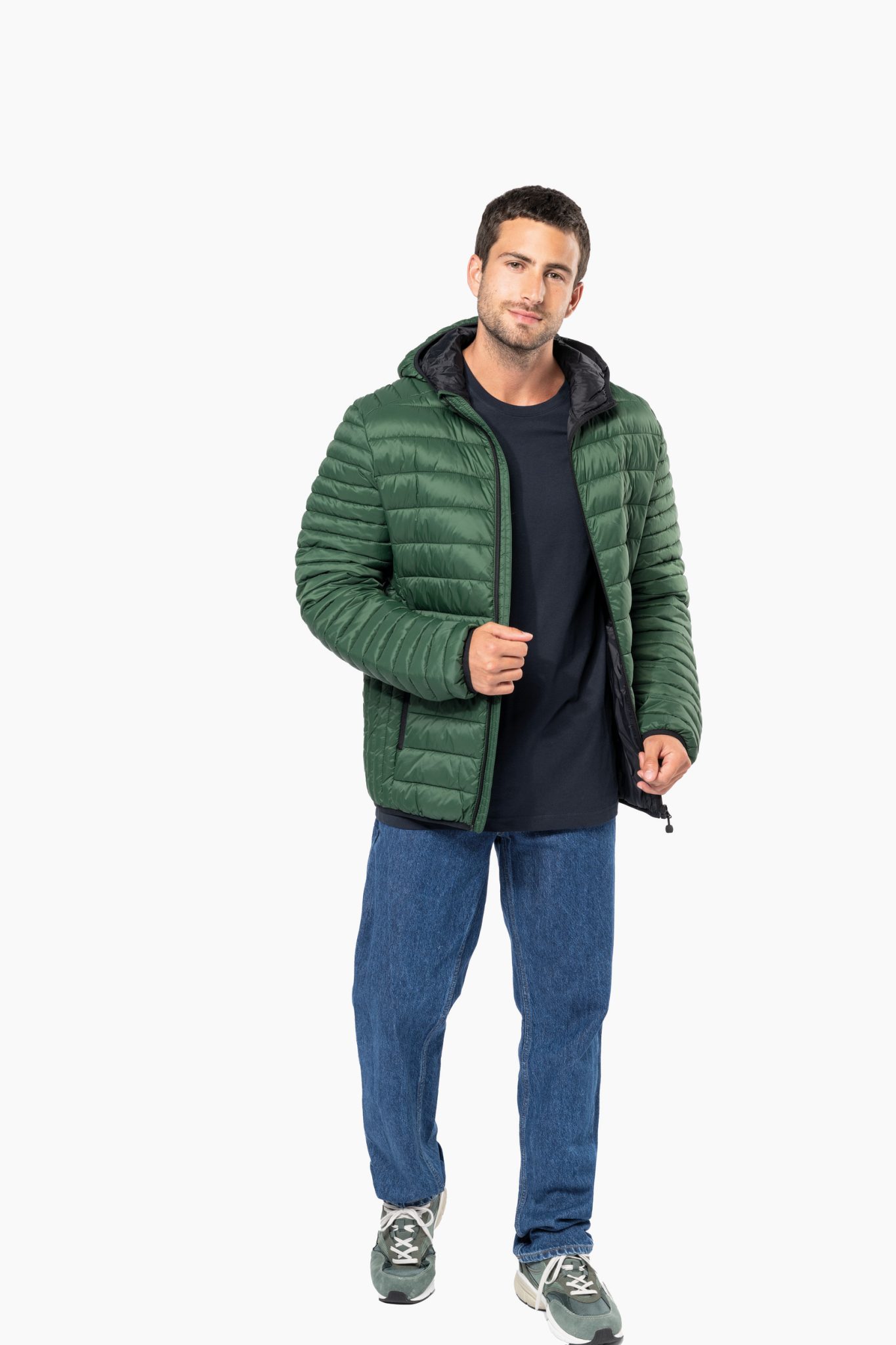 Miniature 5 pour Doudoune légère capuche homme
