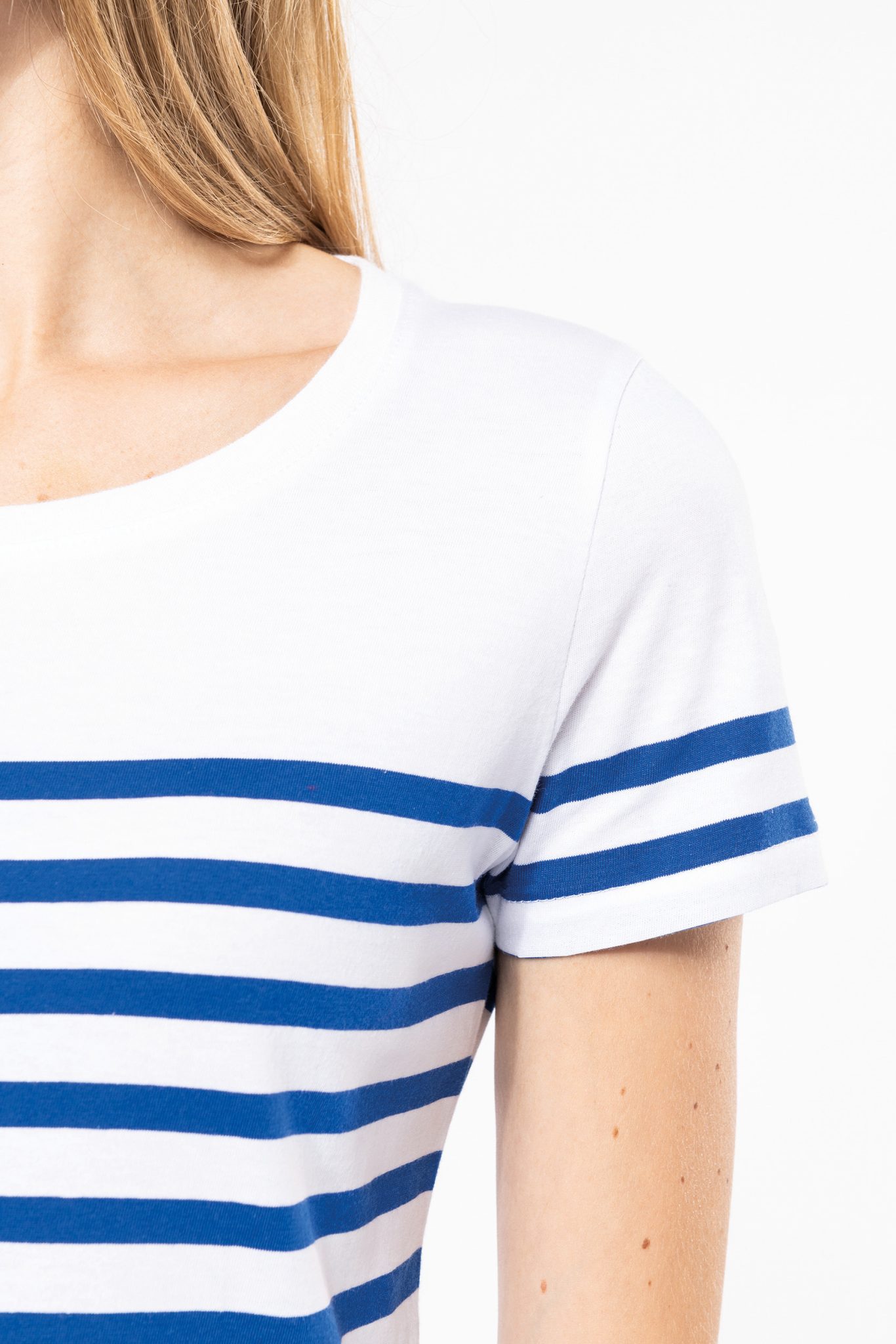 Miniature 12 pour T-shirt marin col rond Bio femme