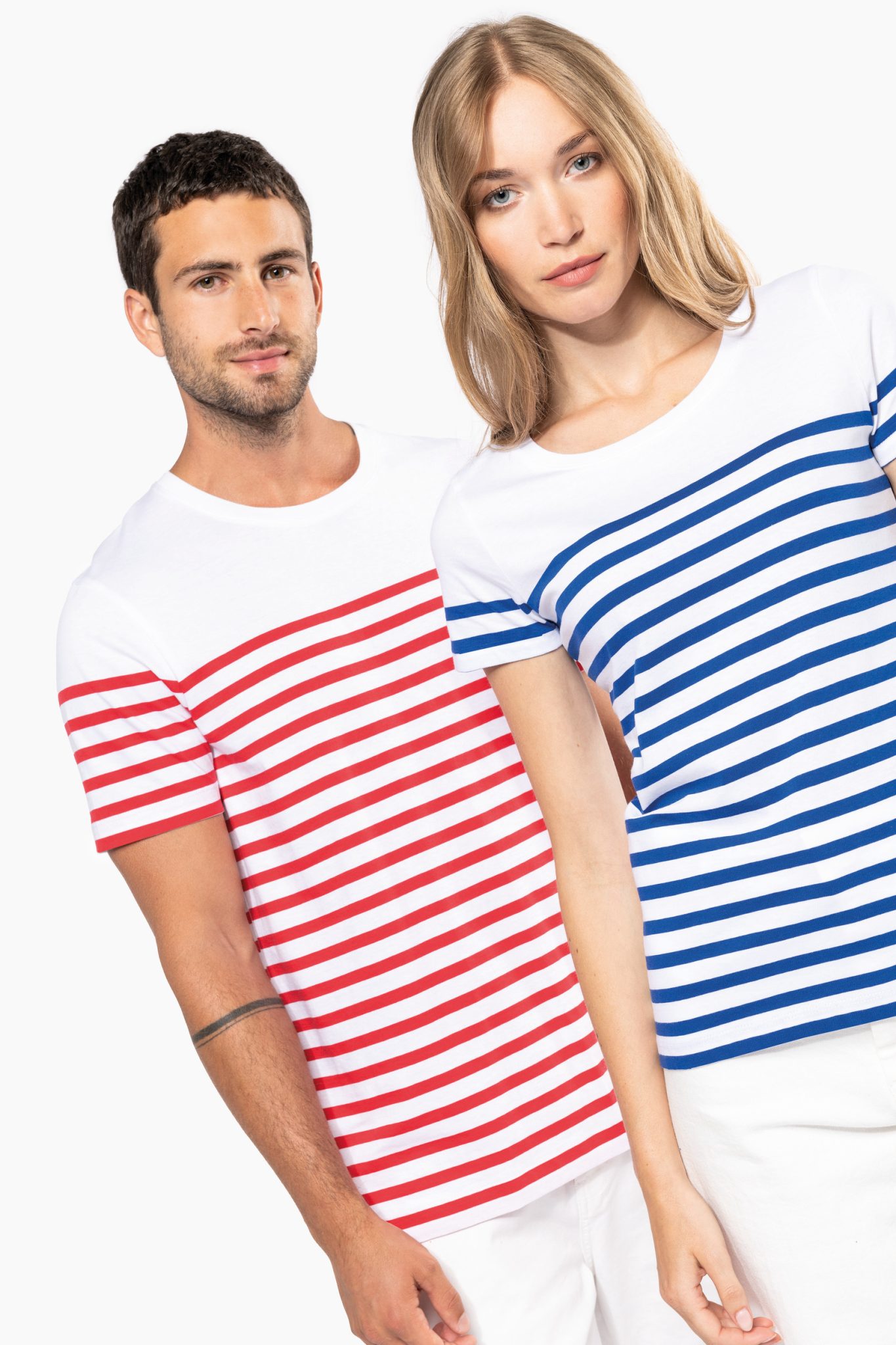 Miniature 7 pour T-shirt marin col rond Bio homme