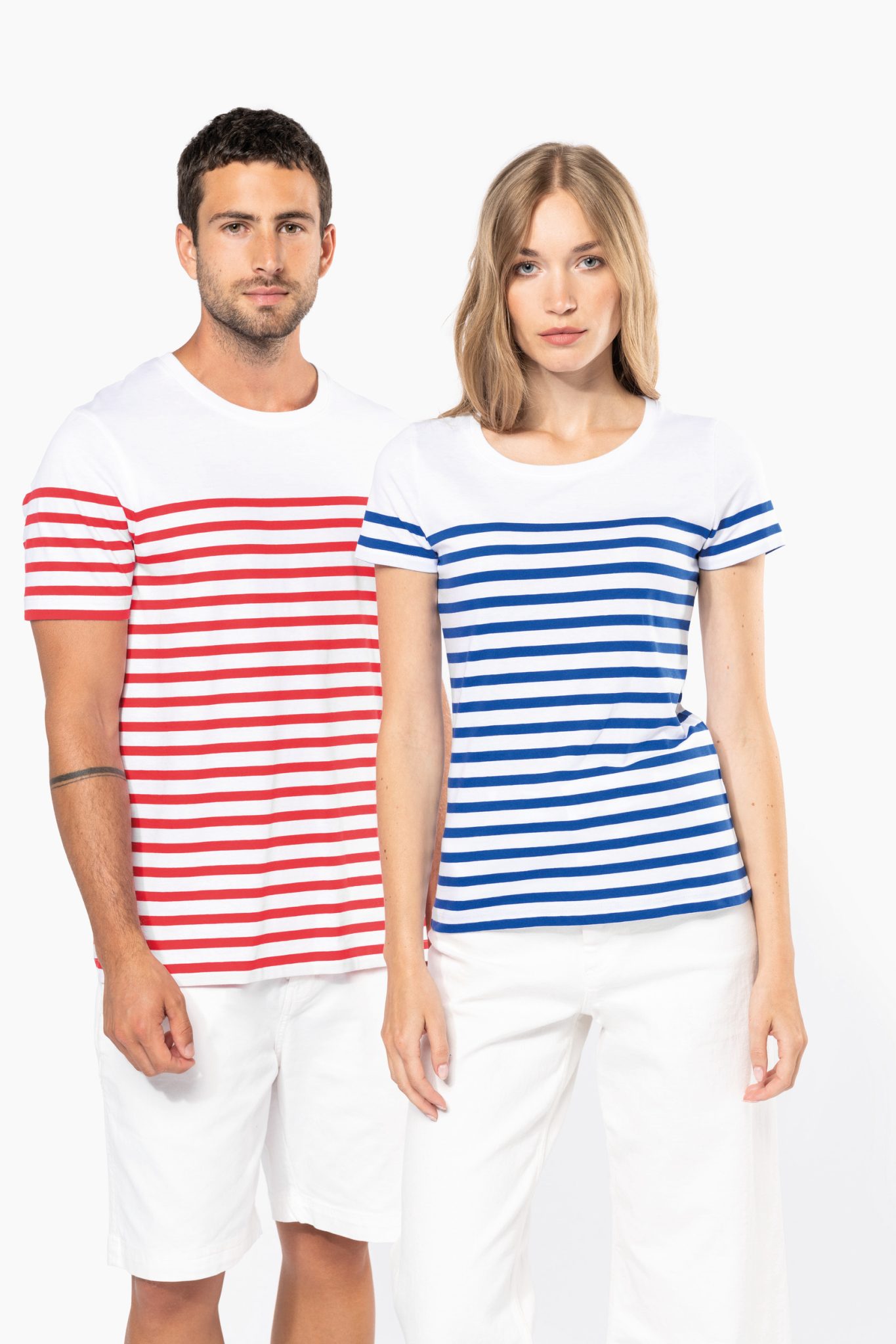 Miniature 6 pour T-shirt marin col rond Bio homme