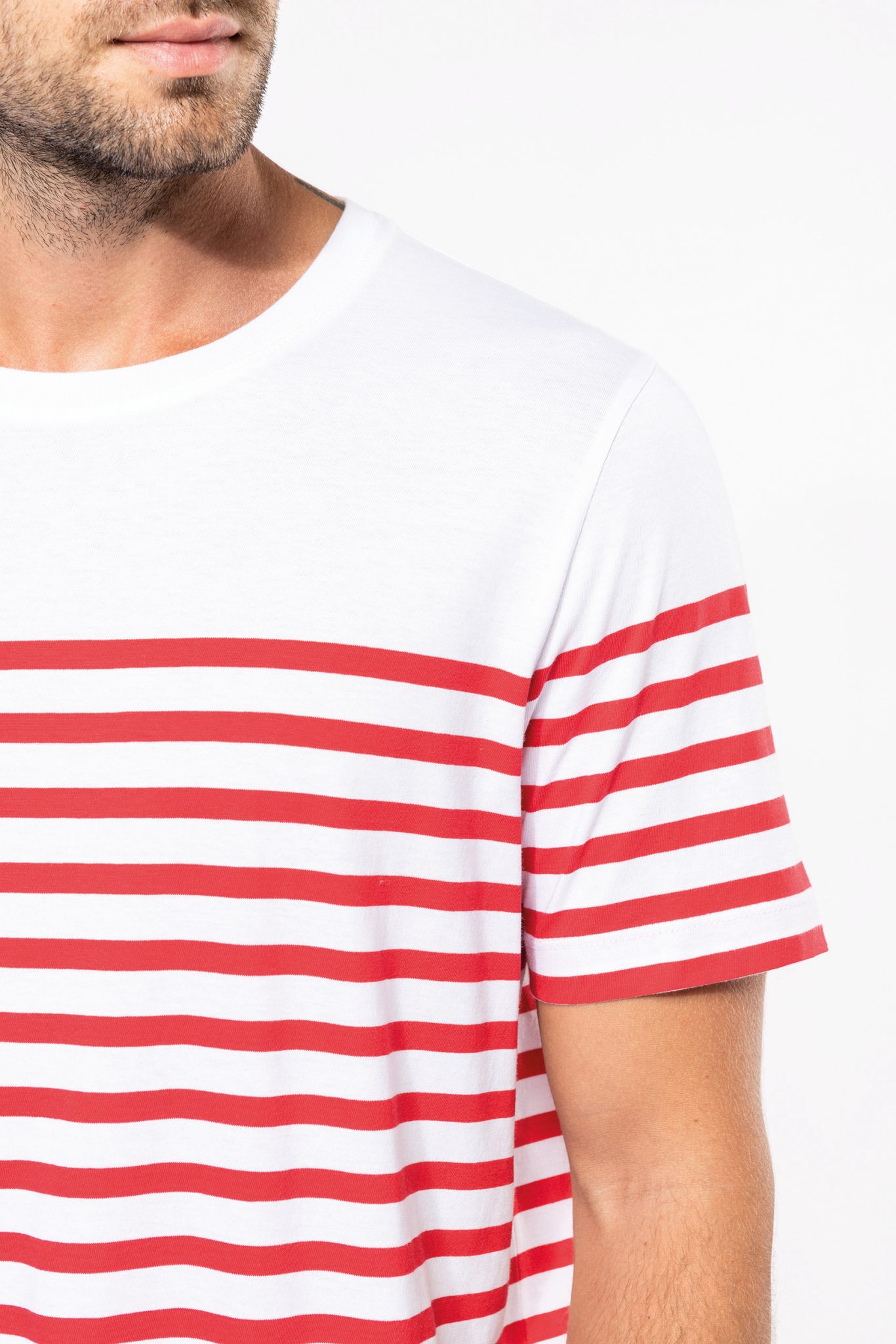 Miniature 12 pour T-shirt marin col rond Bio homme
