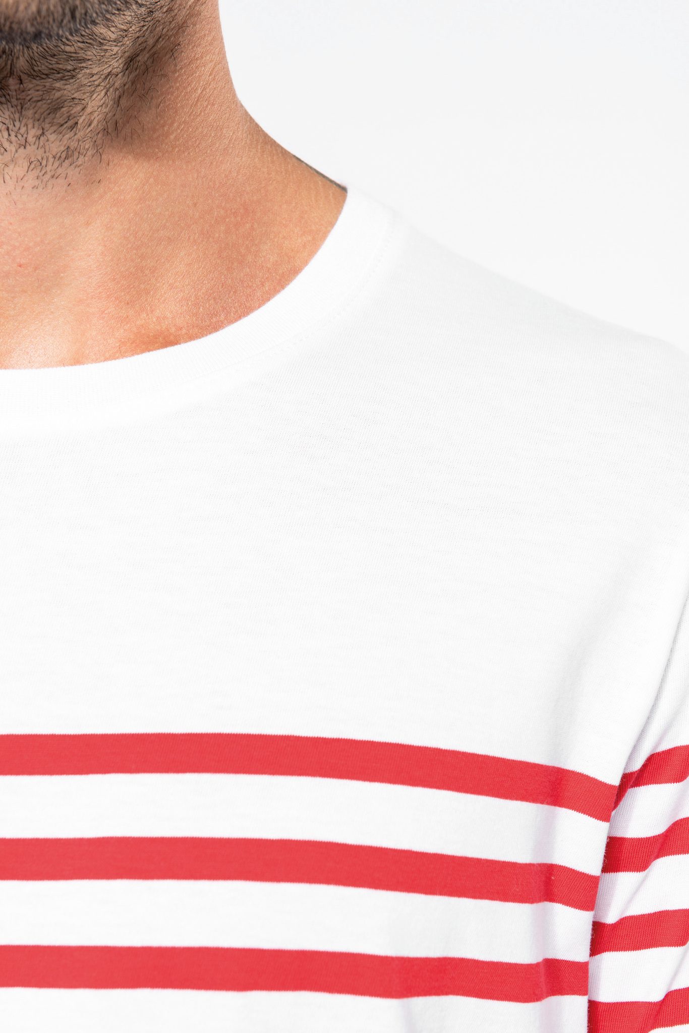 Miniature 11 pour T-shirt marin col rond Bio homme