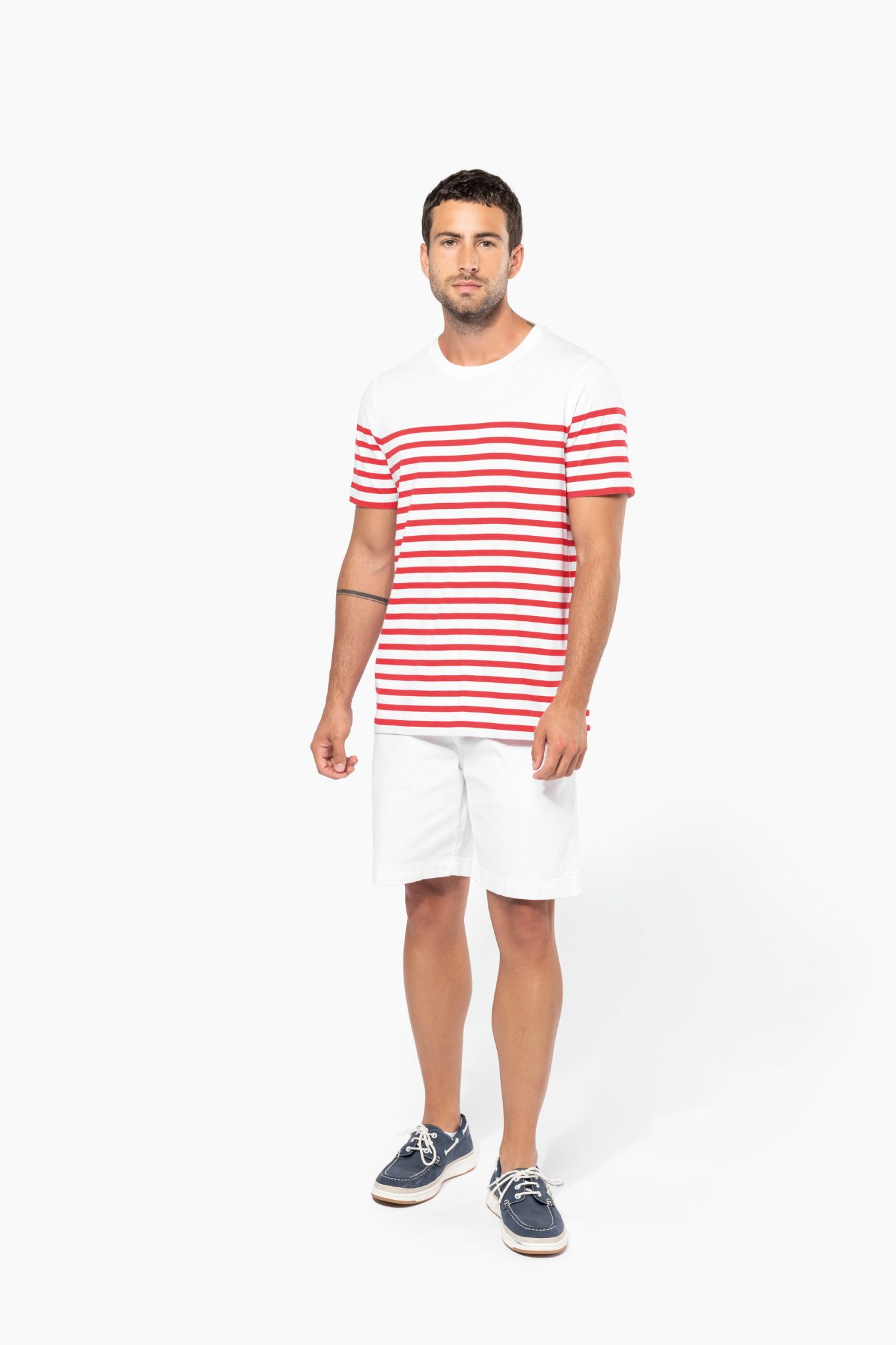 Miniature 5 pour T-shirt marin col rond Bio homme