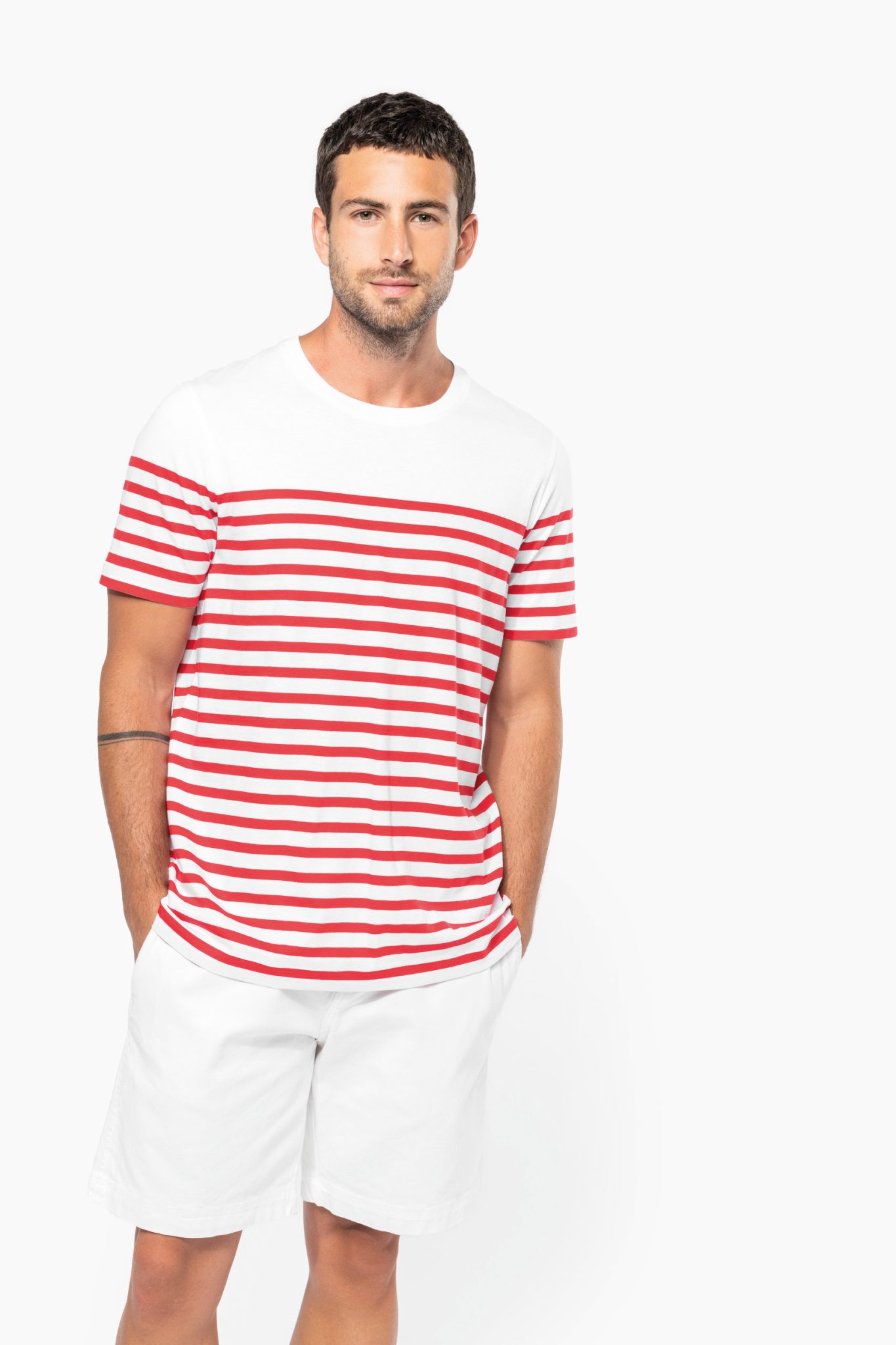 Miniature 1 pour T-shirt marin col rond Bio homme