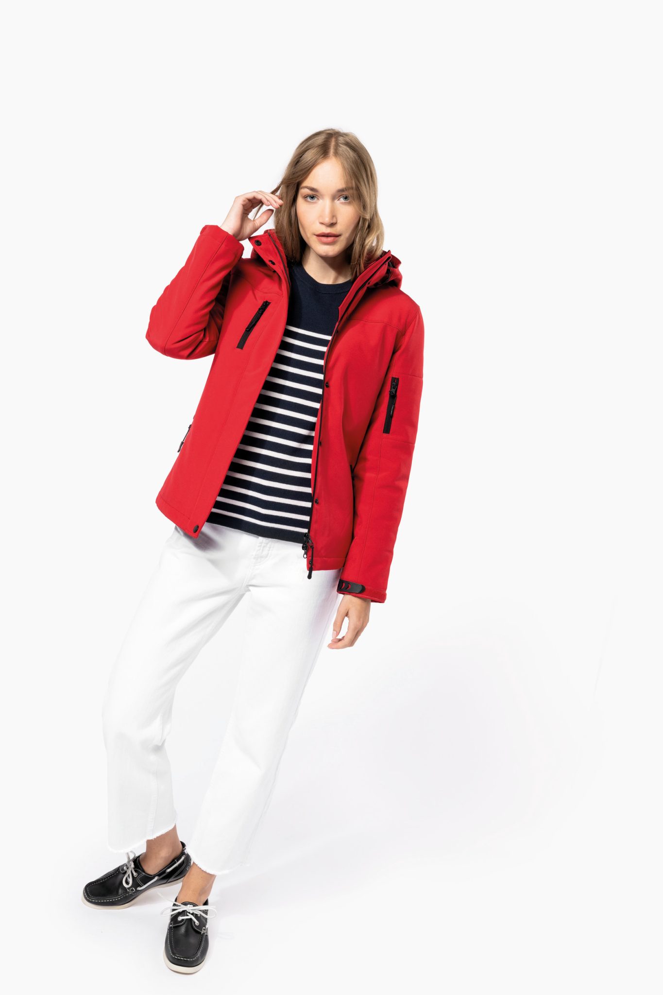 Miniature 5 pour Parka softshell doublée capuche femme