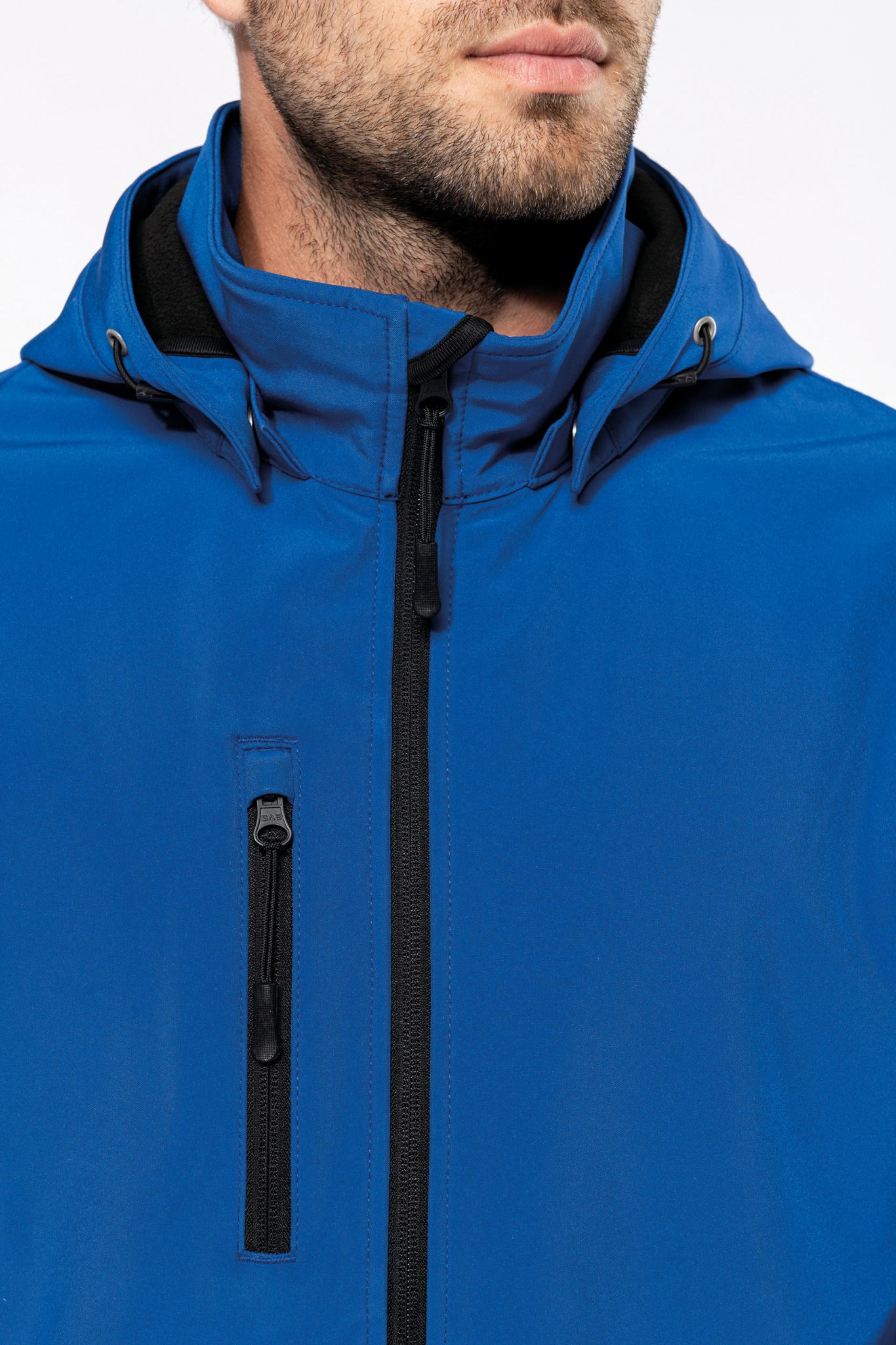 Miniature 19 pour Veste Softshell 3 couches à capuche avec manches amovibles unisexe