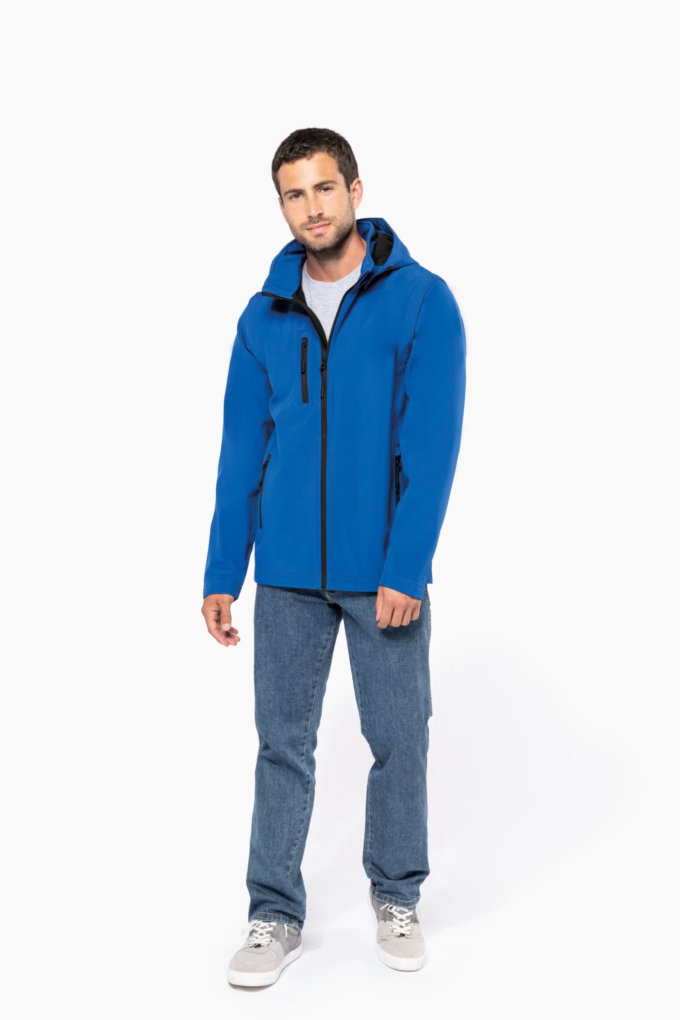Miniature 6 pour Veste Softshell 3 couches à capuche avec manches amovibles unisexe