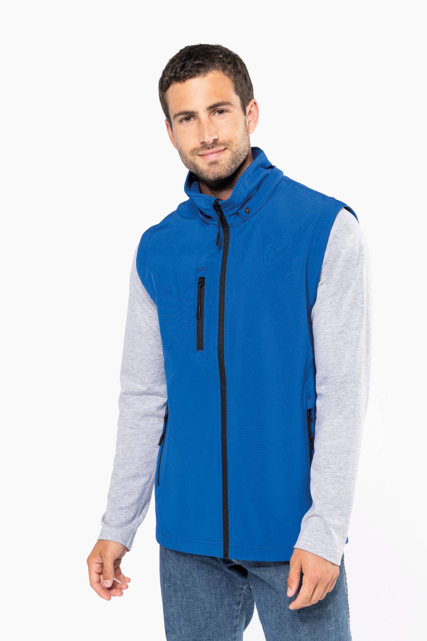 Miniature 5 pour Veste Softshell 3 couches à capuche avec manches amovibles unisexe