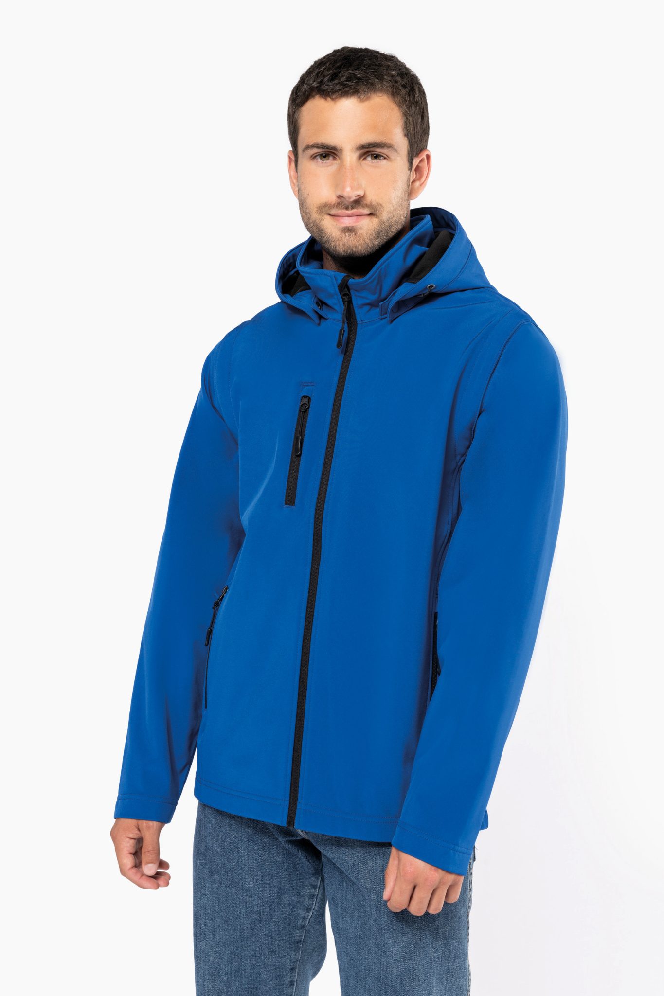 Miniature 2 pour Veste Softshell 3 couches à capuche avec manches amovibles unisexe