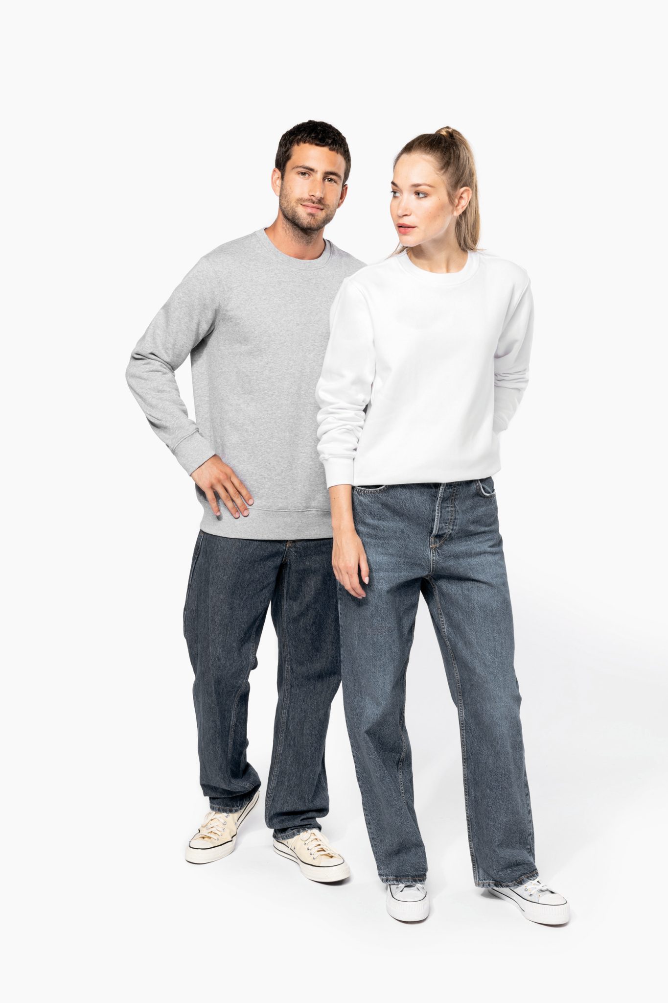Miniature 13 pour Sweat-shirt col rond 80/20 unisexe
