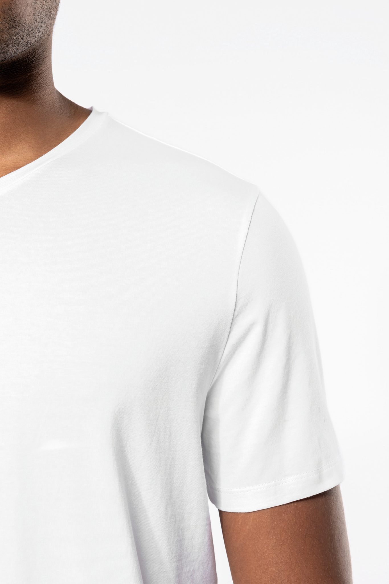 Miniature 11 pour T-shirt manches courtes col V homme