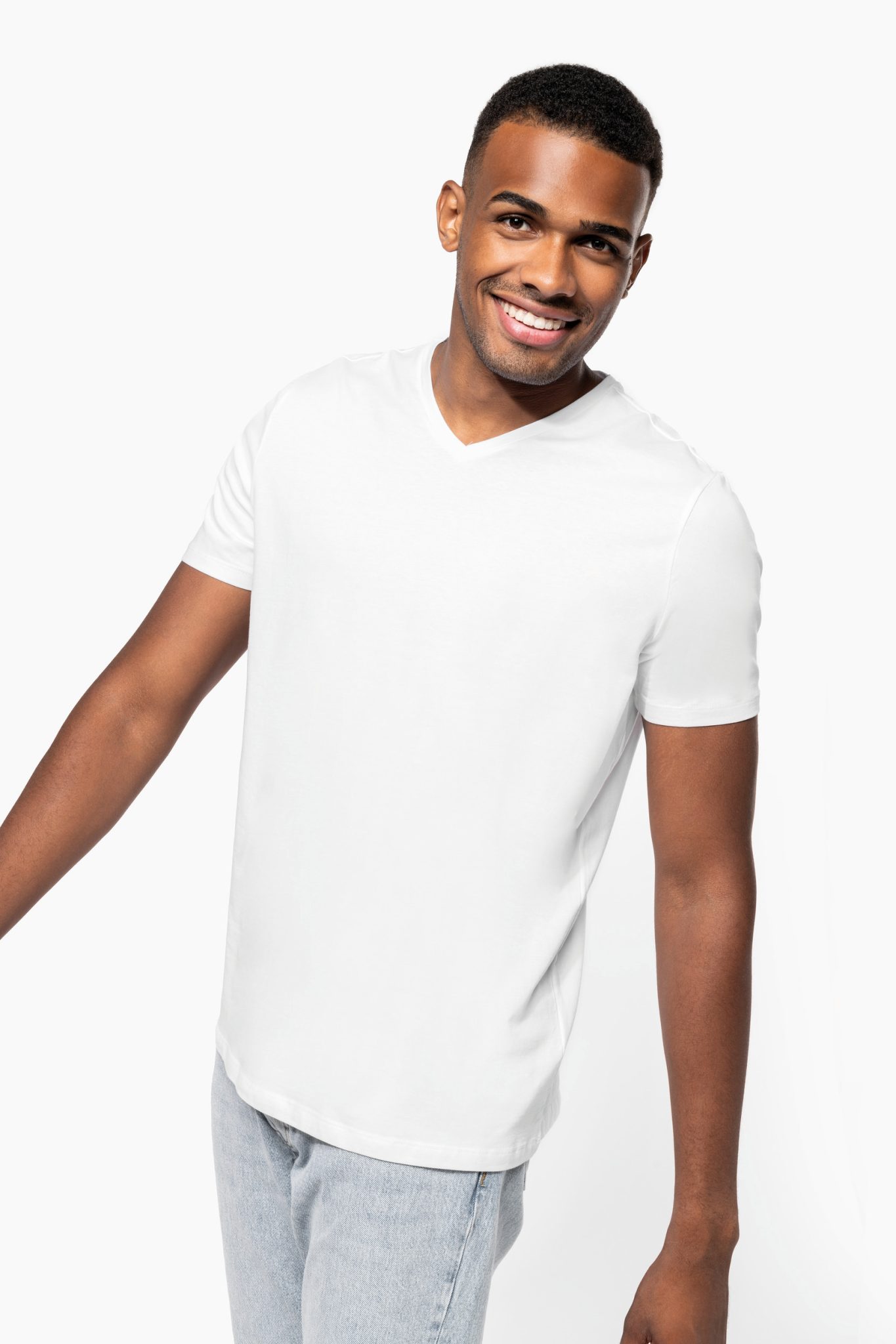 Miniature 1 pour T-shirt manches courtes col V homme