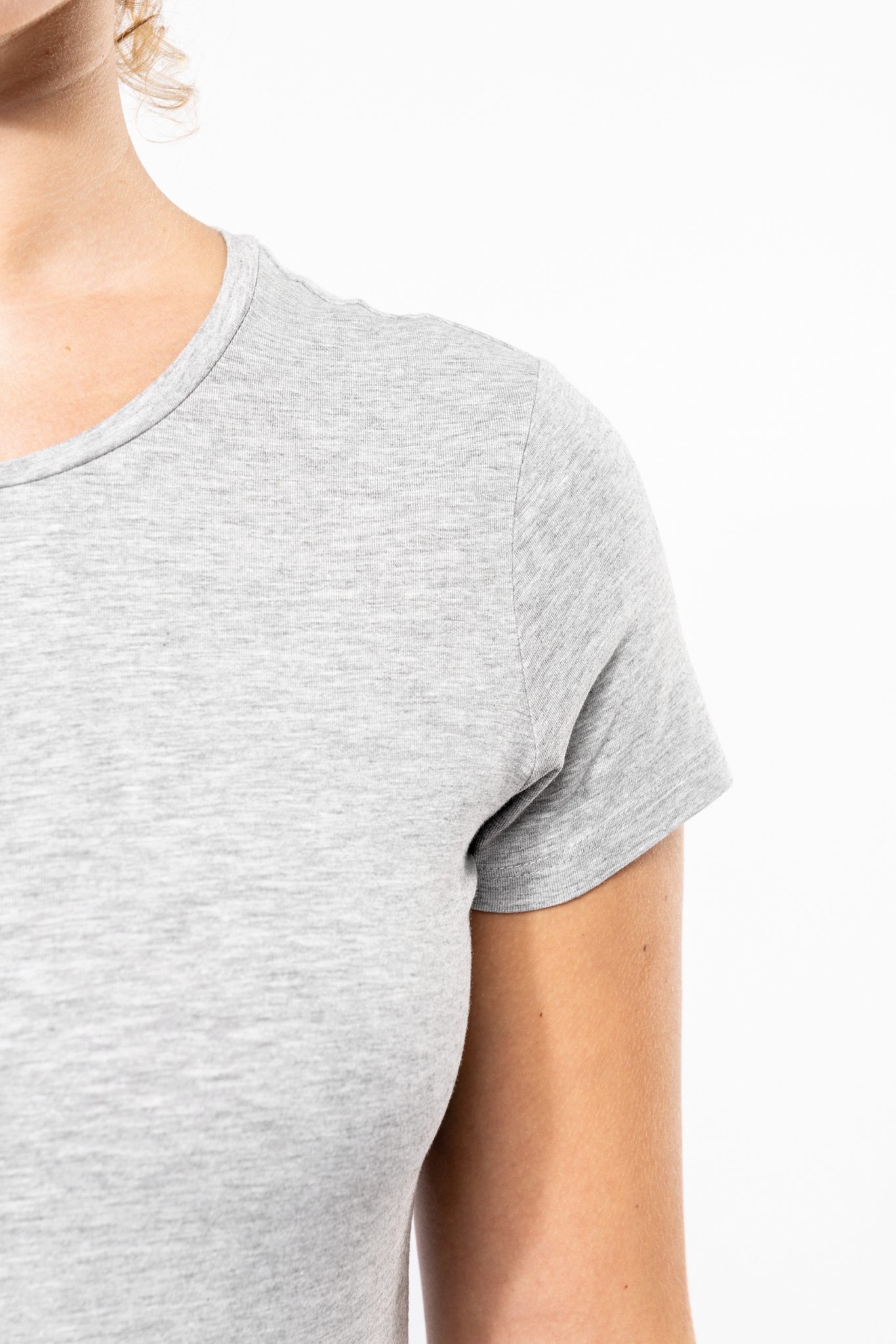 Miniature 11 pour T-shirt col rond manches courtes femme