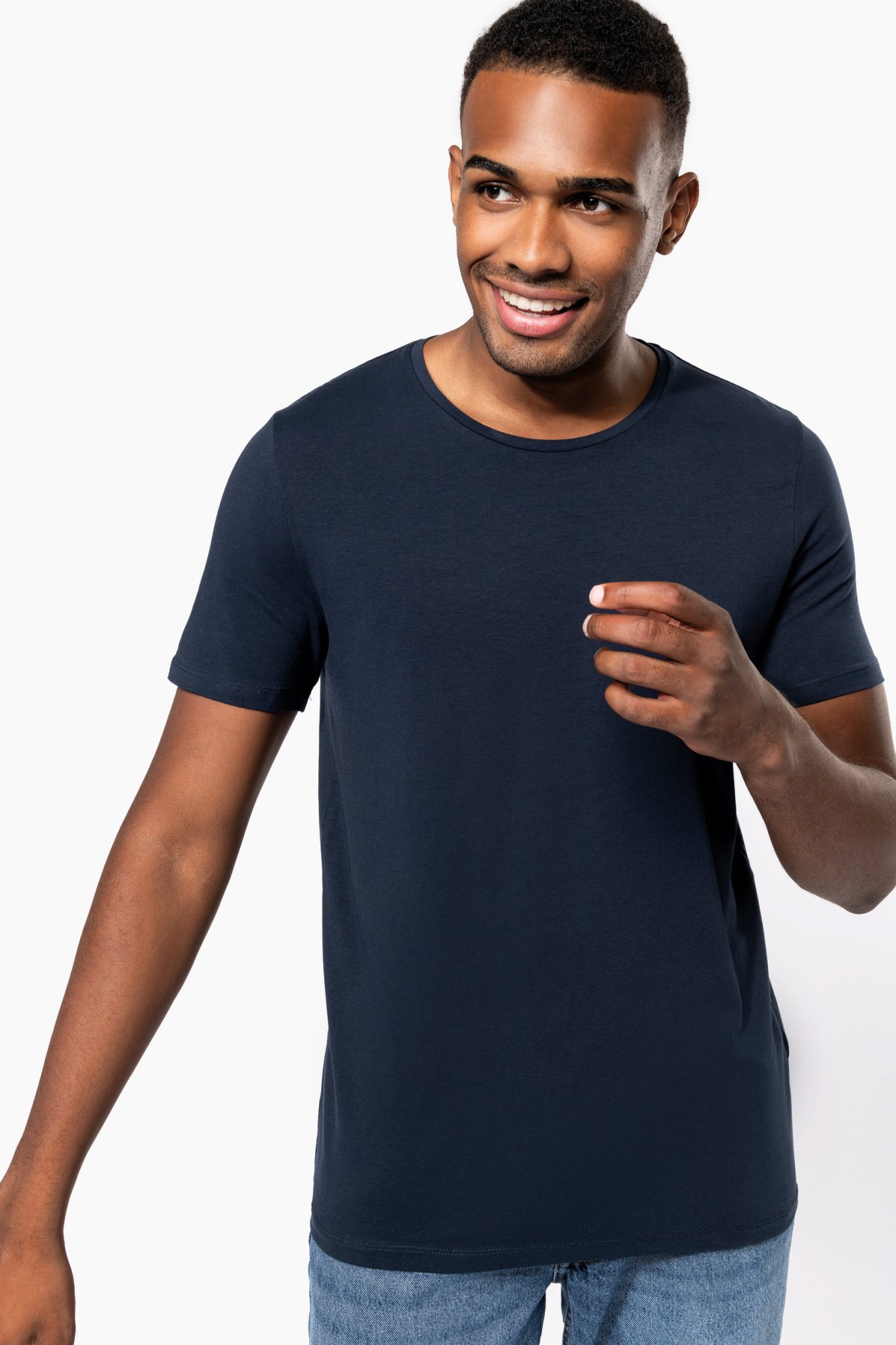 Miniature 4 pour T-shirt col rond manches courtes homme