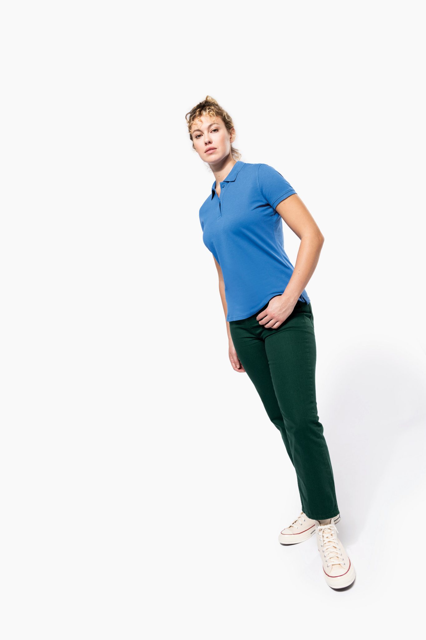 Miniature 5 pour Polo piqué Bio180 femme