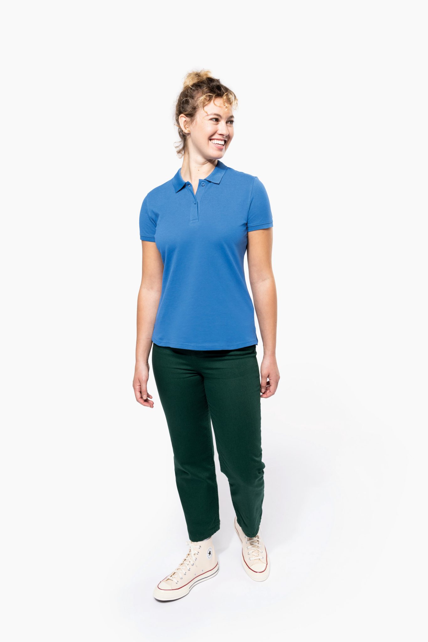 Miniature 4 pour Polo piqué Bio180 femme