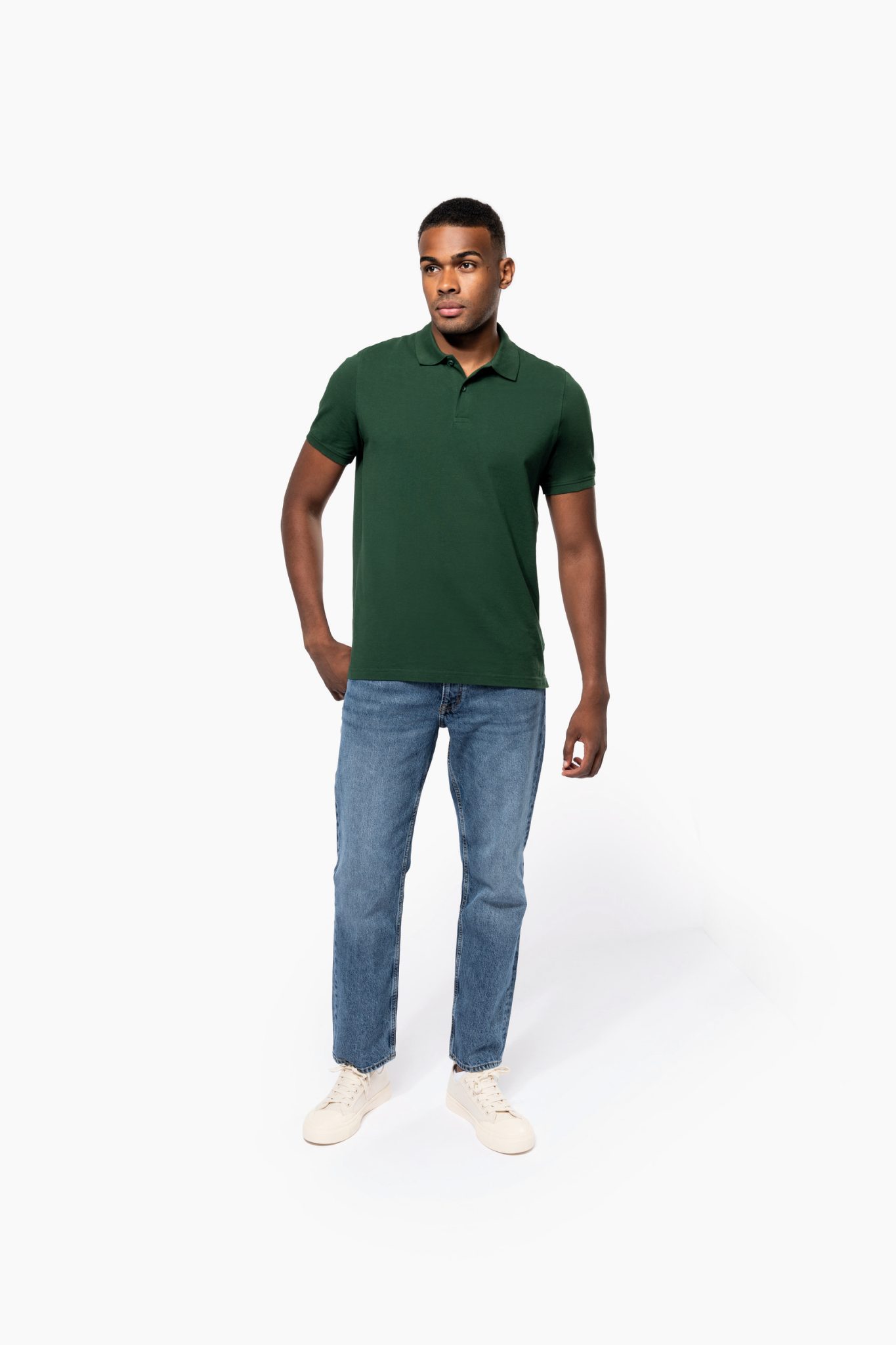 Miniature 5 pour Polo piqué Bio180 homme