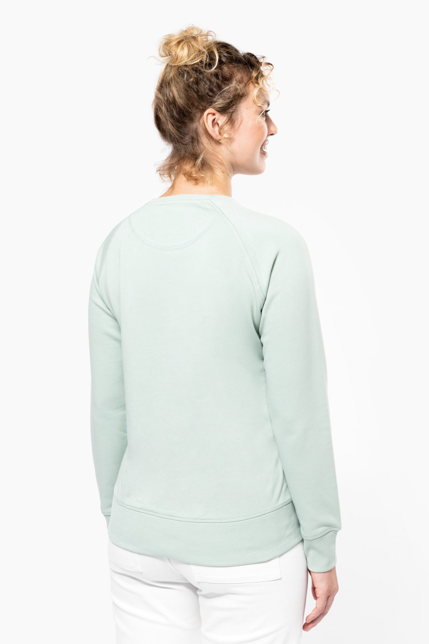 Miniature 2 pour Sweat-shirt Bio col rond manches raglan femme