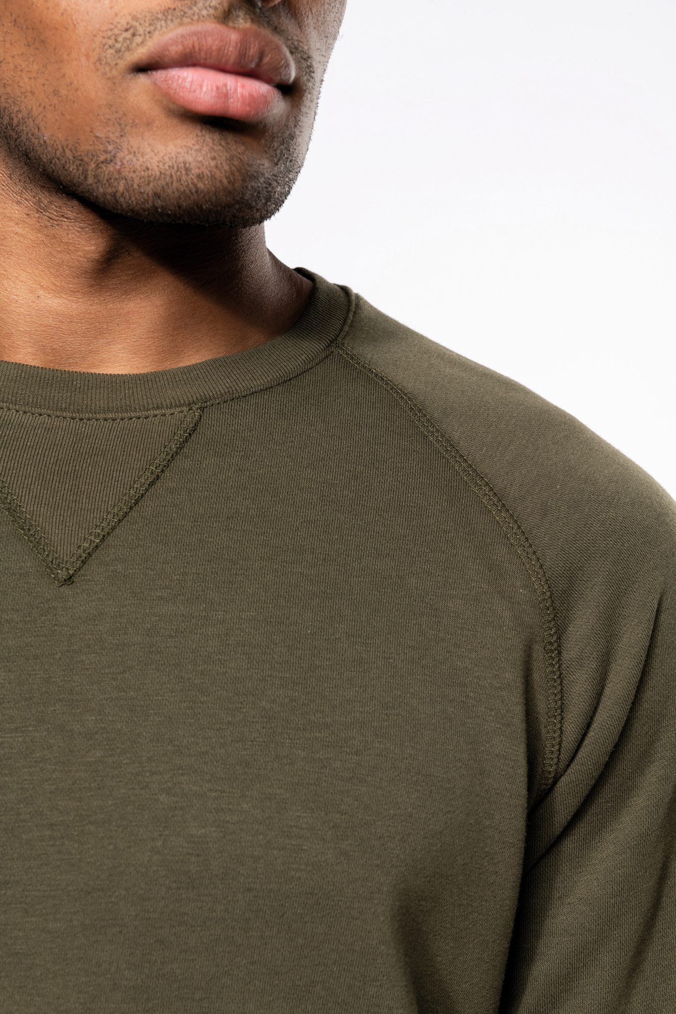 Miniature 8 pour Sweat-shirt Bio col rond manches raglan homme