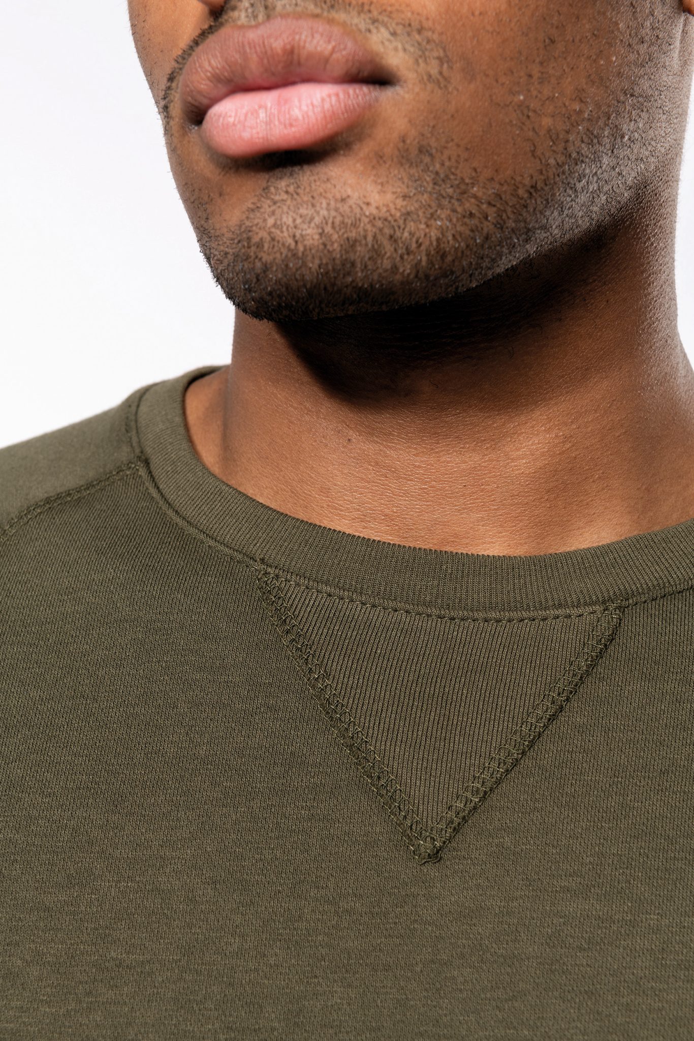 Miniature 7 pour Sweat-shirt Bio col rond manches raglan homme