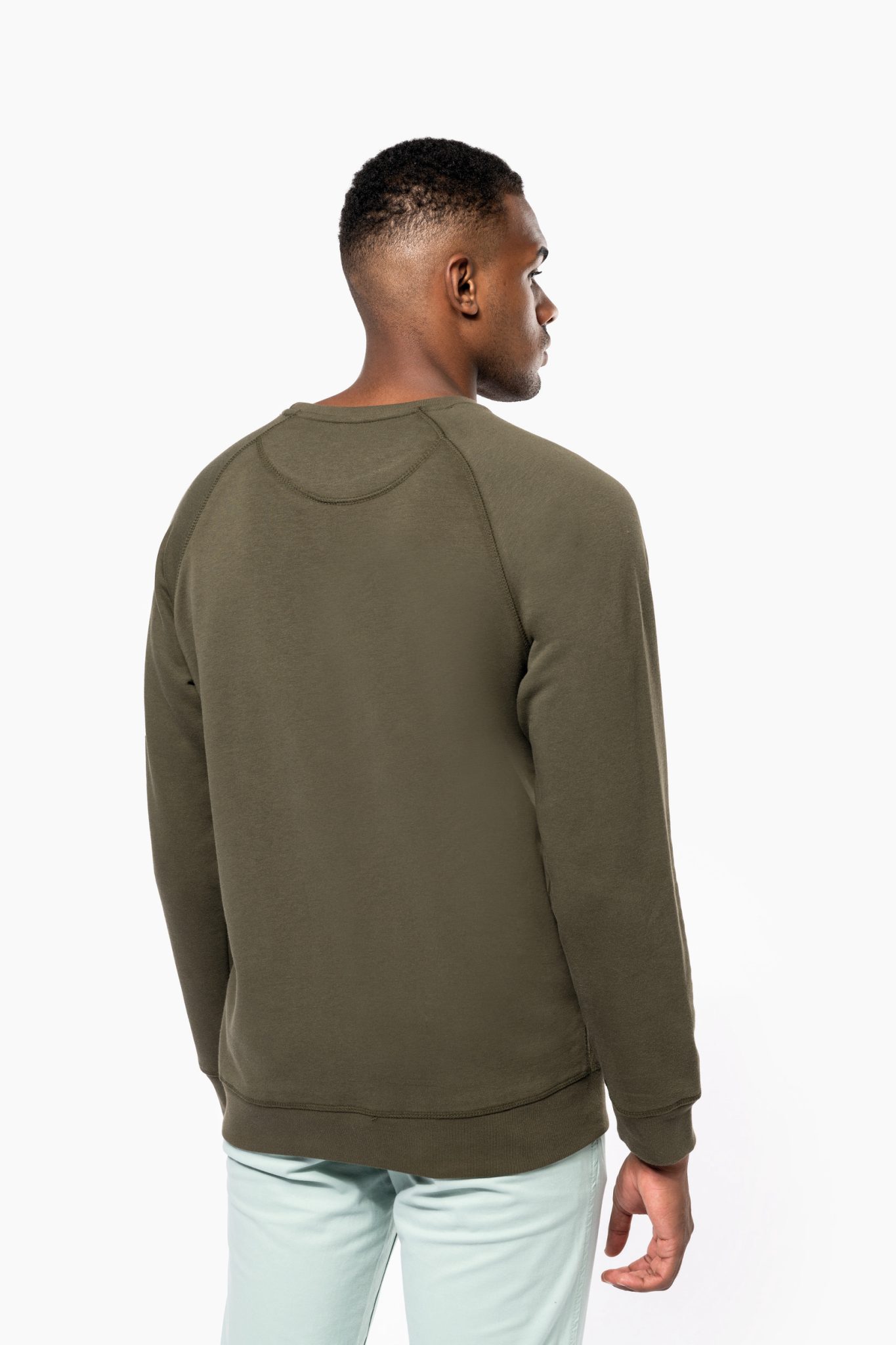 Miniature 2 pour Sweat-shirt Bio col rond manches raglan homme