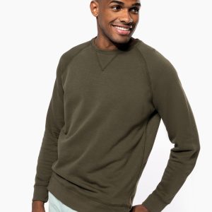 Visuel Sweat-shirt Bio col rond manches raglan homme