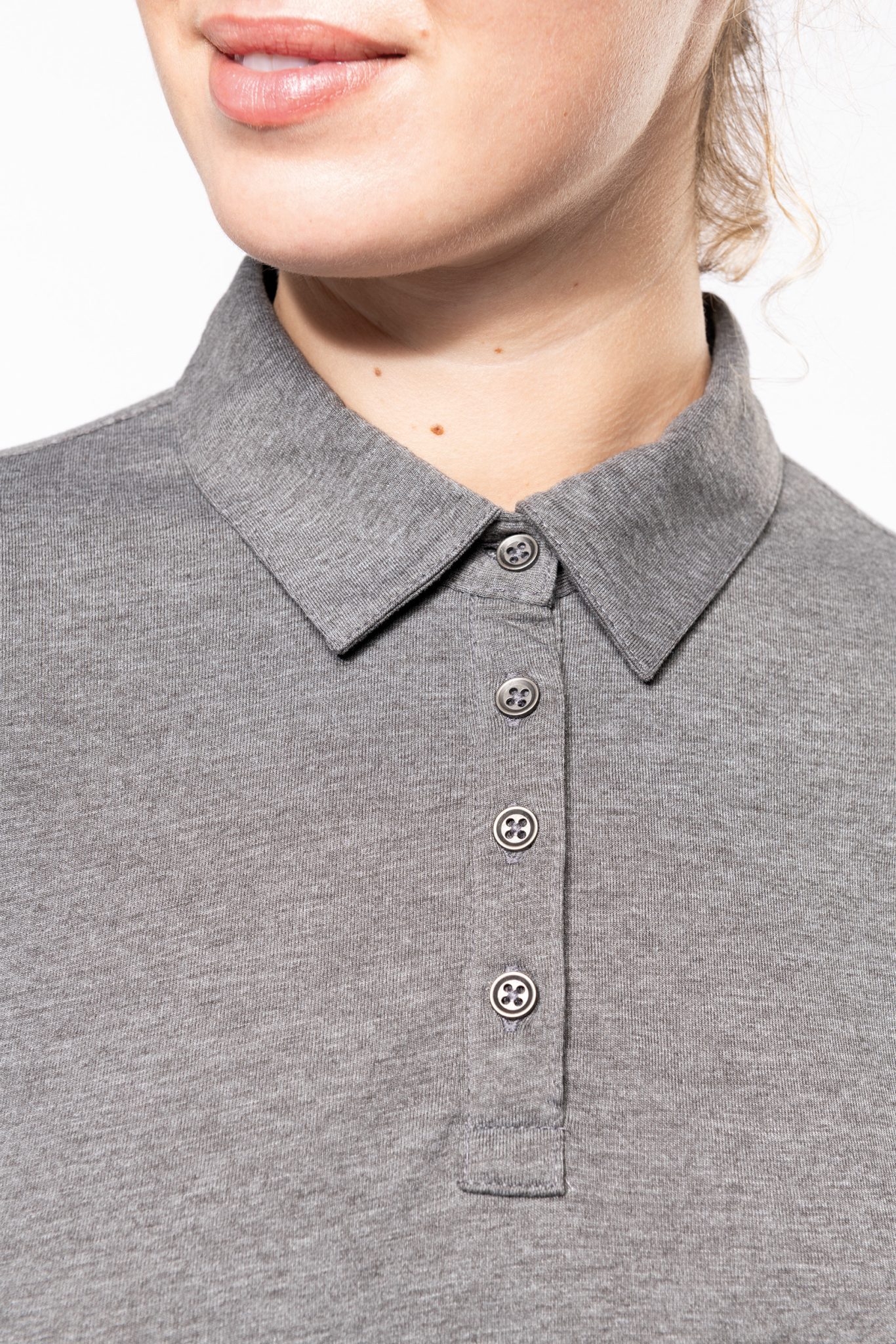 Miniature 11 pour Polo jersey manches longues femme