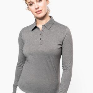 Visuel Polo jersey manches longues femme