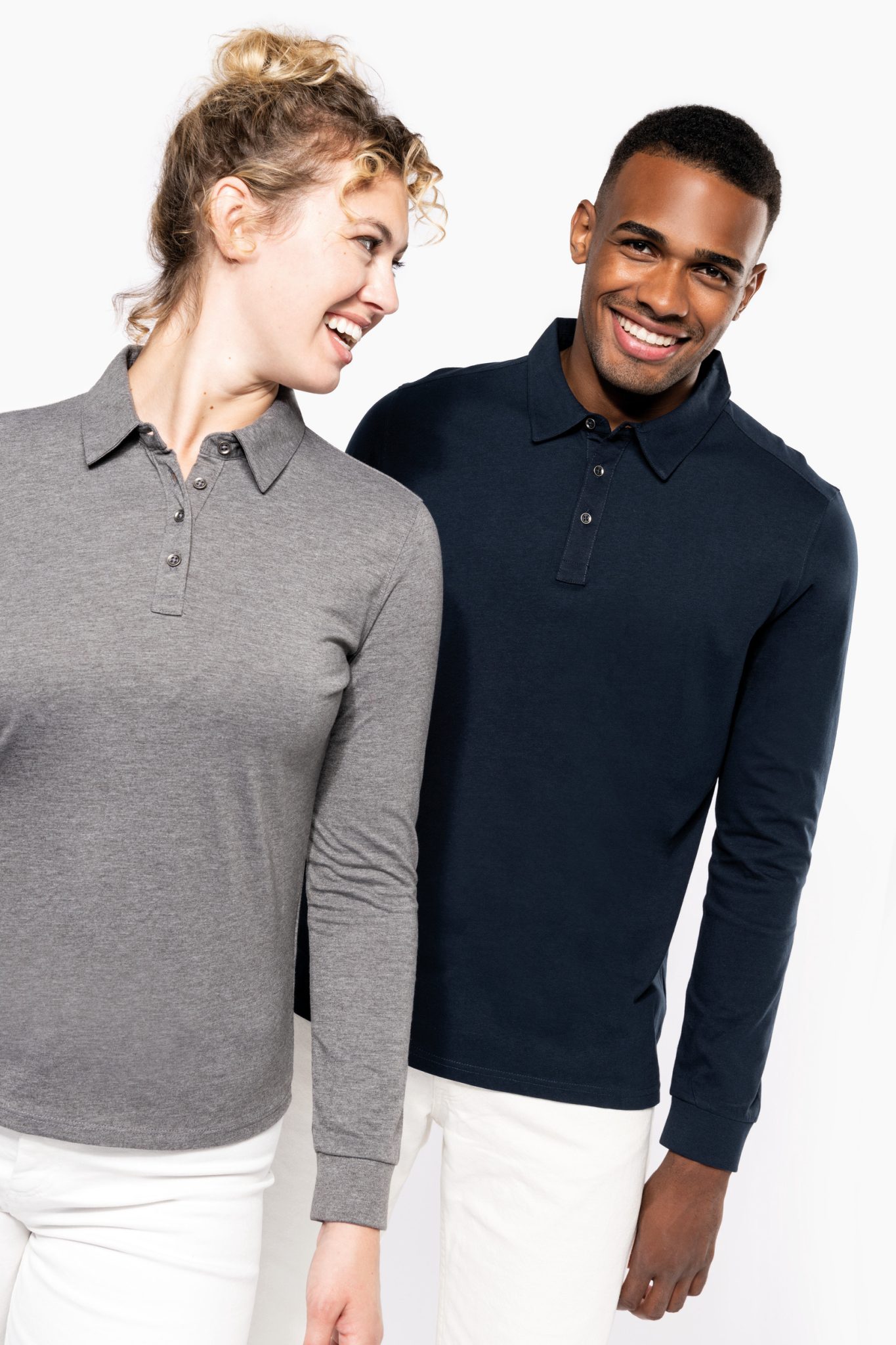 Miniature 8 pour Polo jersey manches longues femme