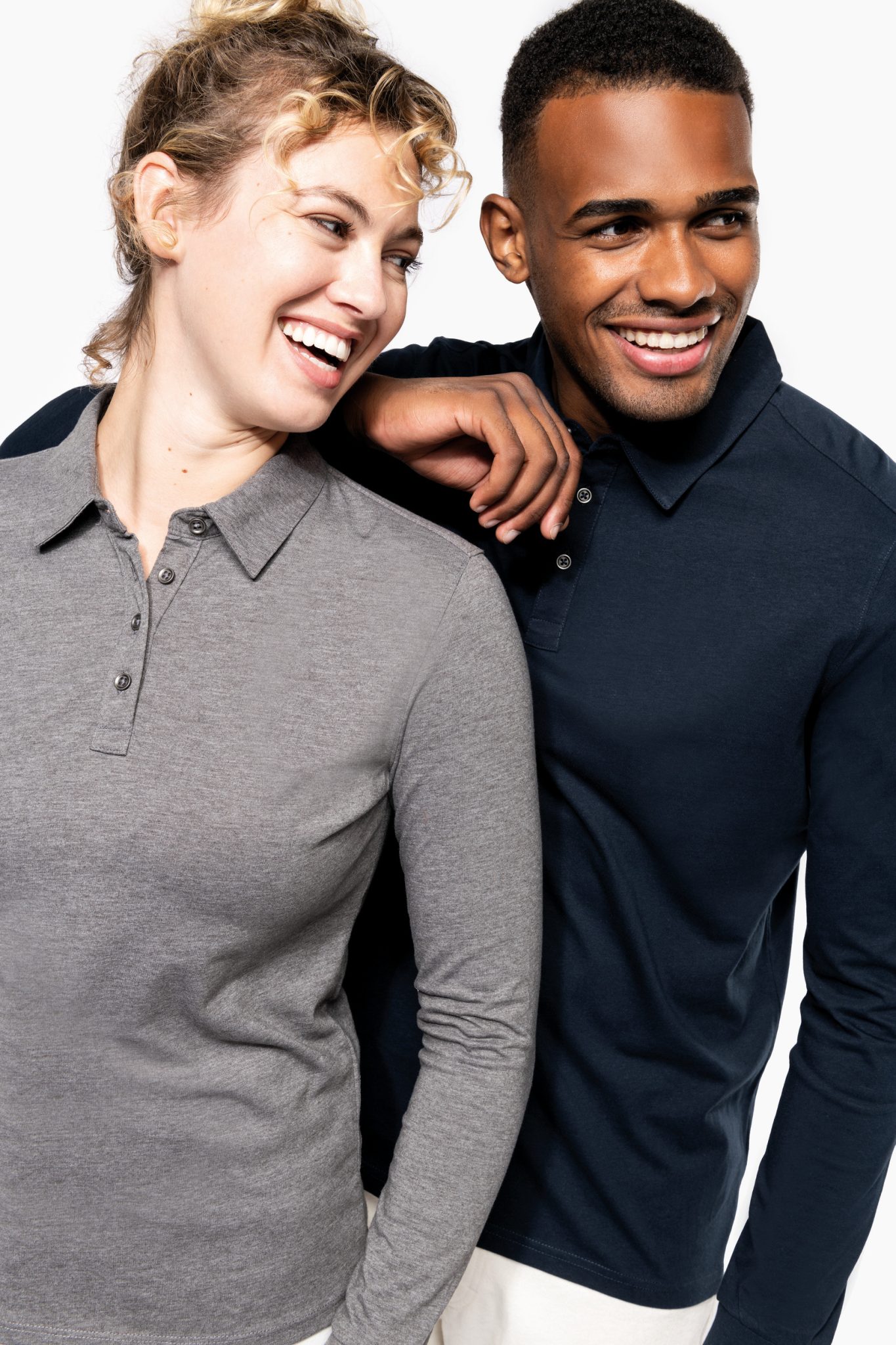 Miniature 7 pour Polo jersey manches longues femme