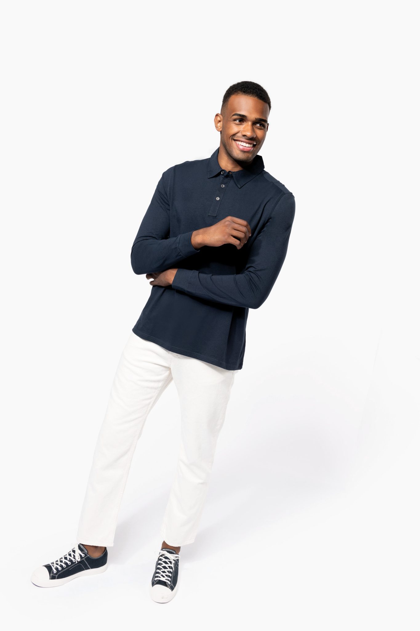 Miniature 5 pour Polo jersey manches longues homme