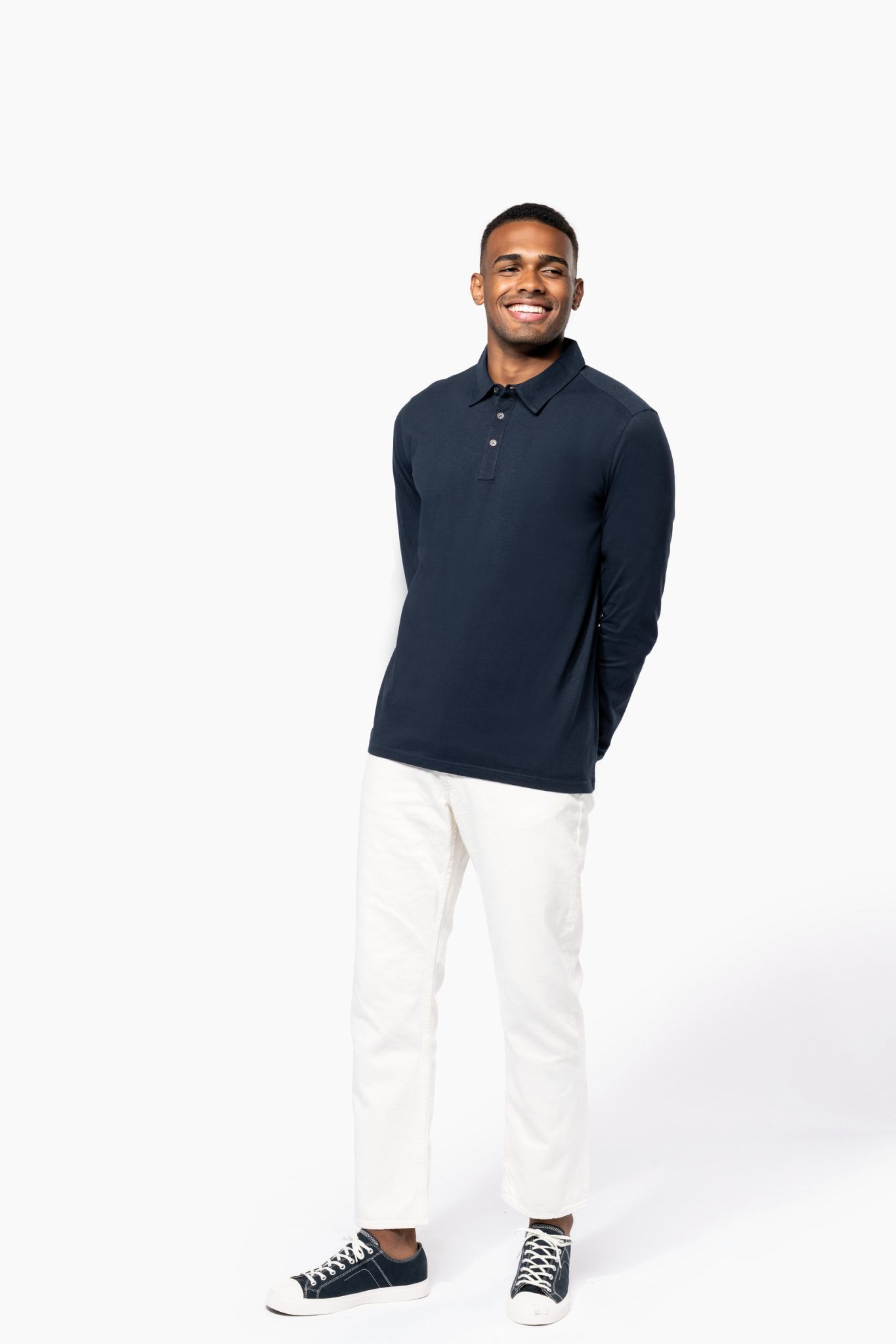 Miniature 4 pour Polo jersey manches longues homme
