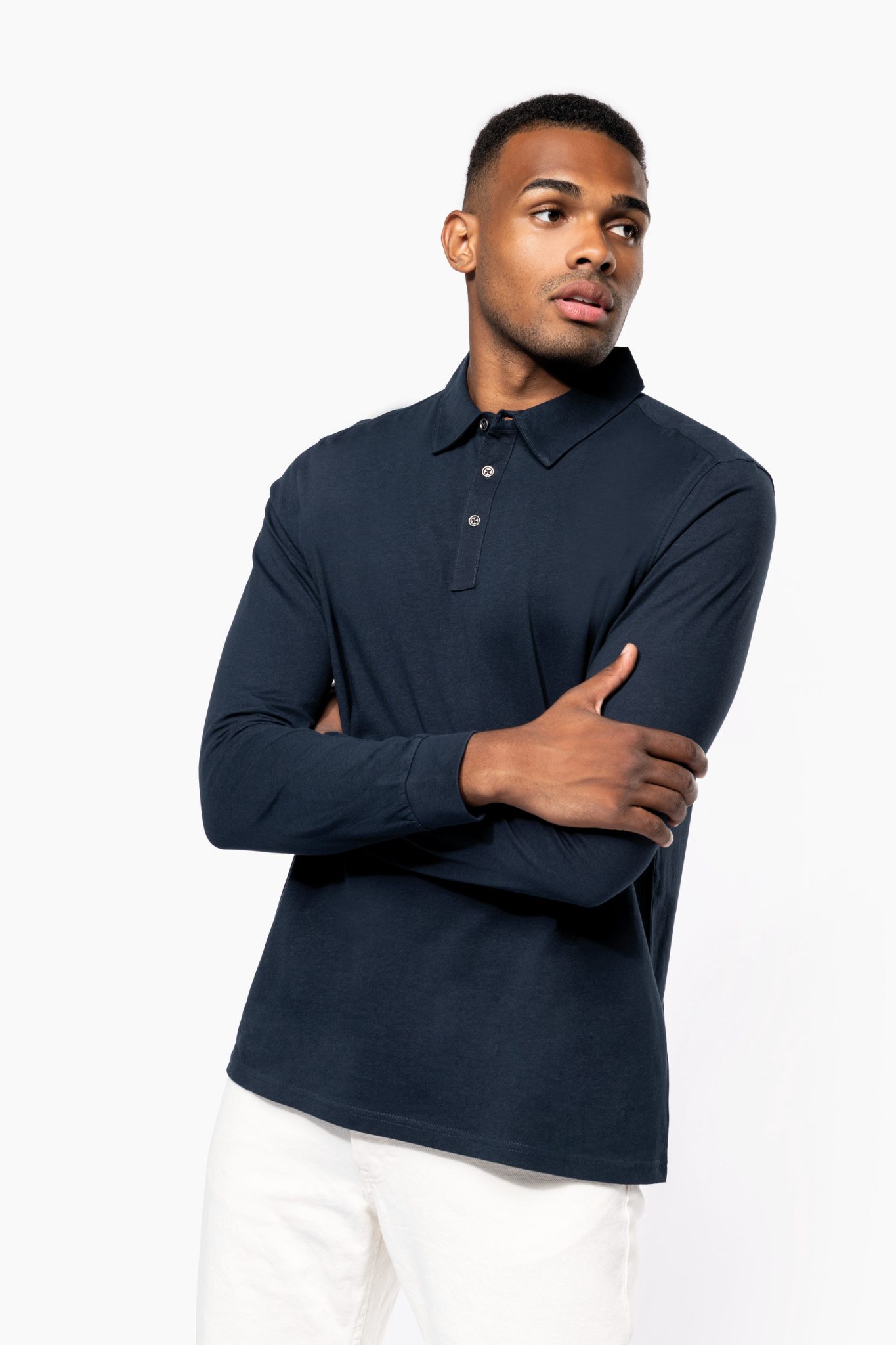 Miniature 3 pour Polo jersey manches longues homme