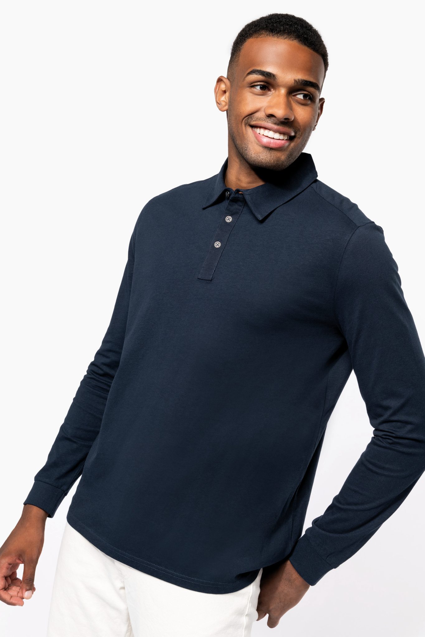 Miniature 1 pour Polo jersey manches longues homme