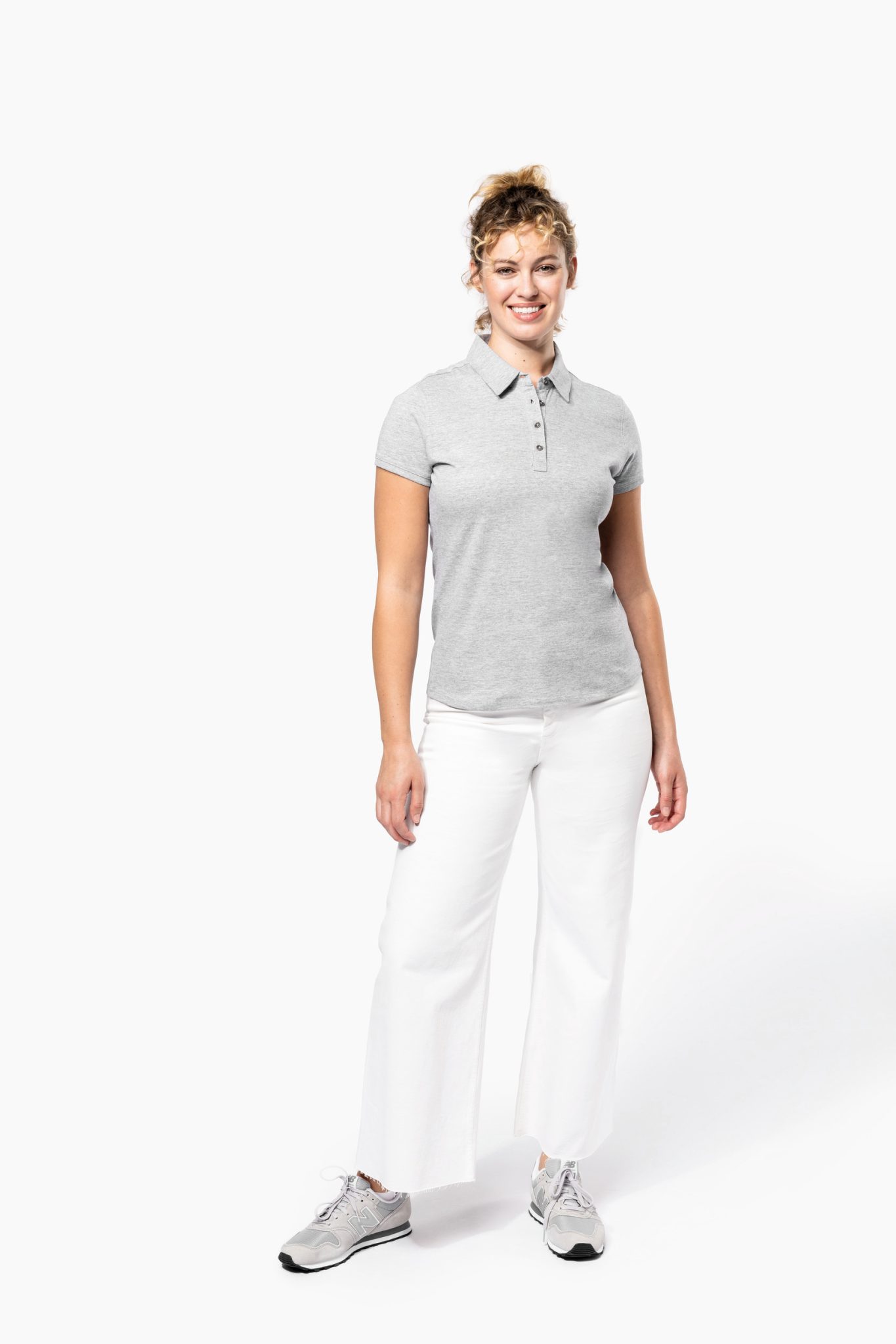 Miniature 5 pour Polo jersey manches courtes femme