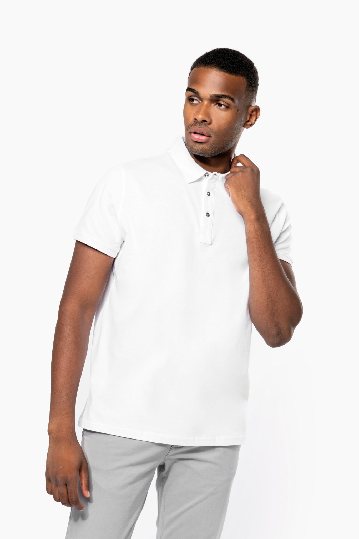 Miniature 3 pour Polo jersey manches courtes homme