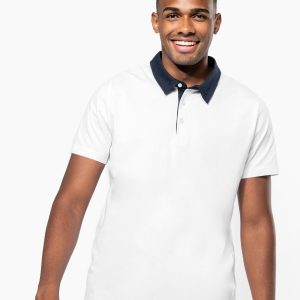 Visuel Polo jersey bicolore homme