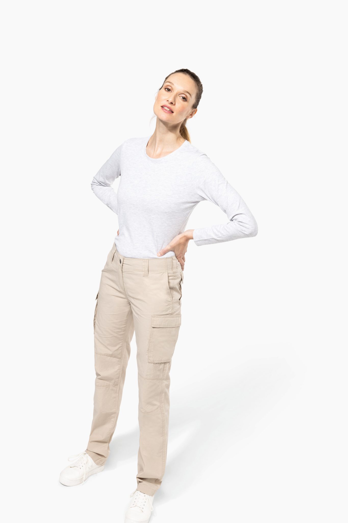Miniature 4 pour Pantalon léger multipoches femme