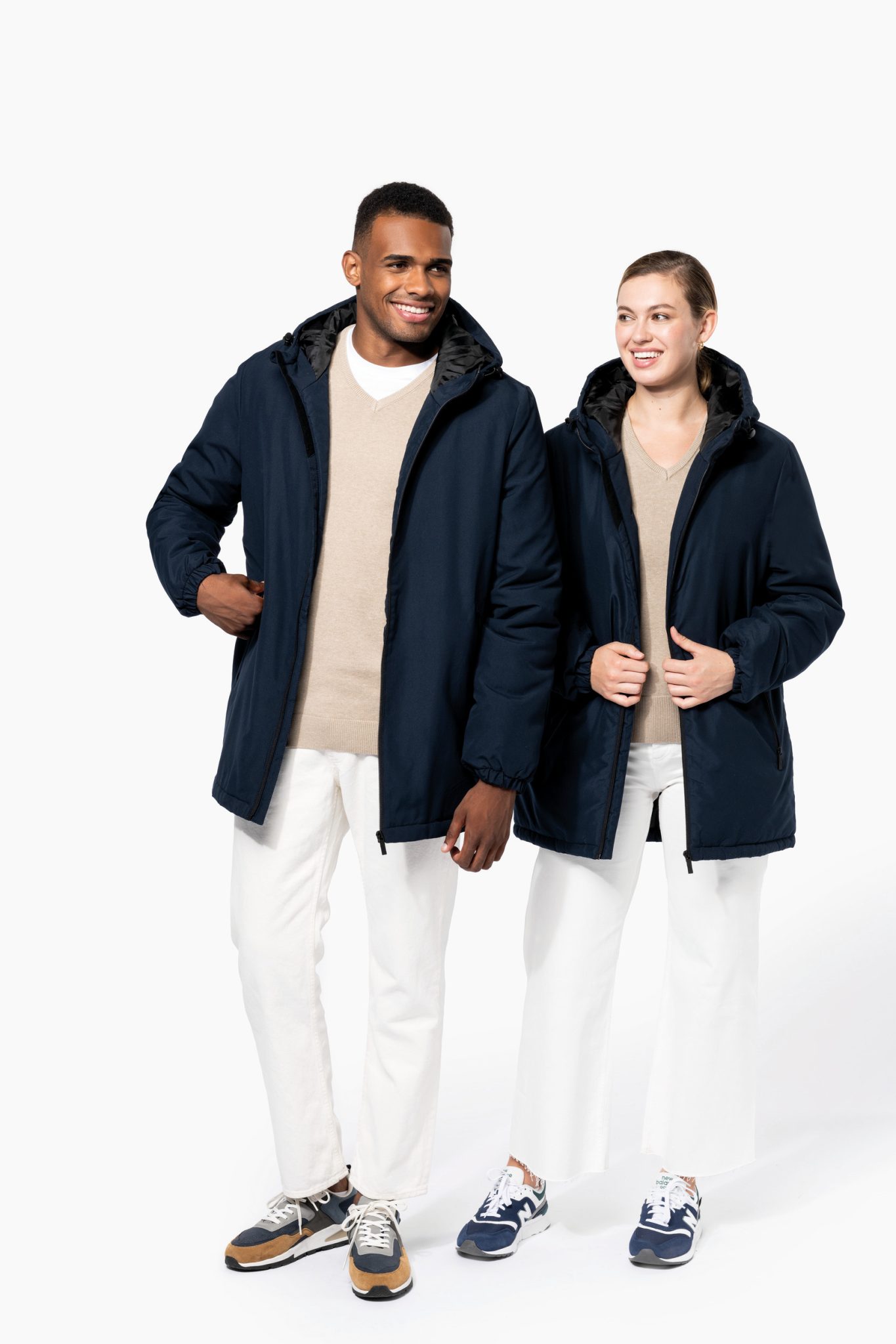 Miniature 14 pour Parka à capuche recyclée unisexe