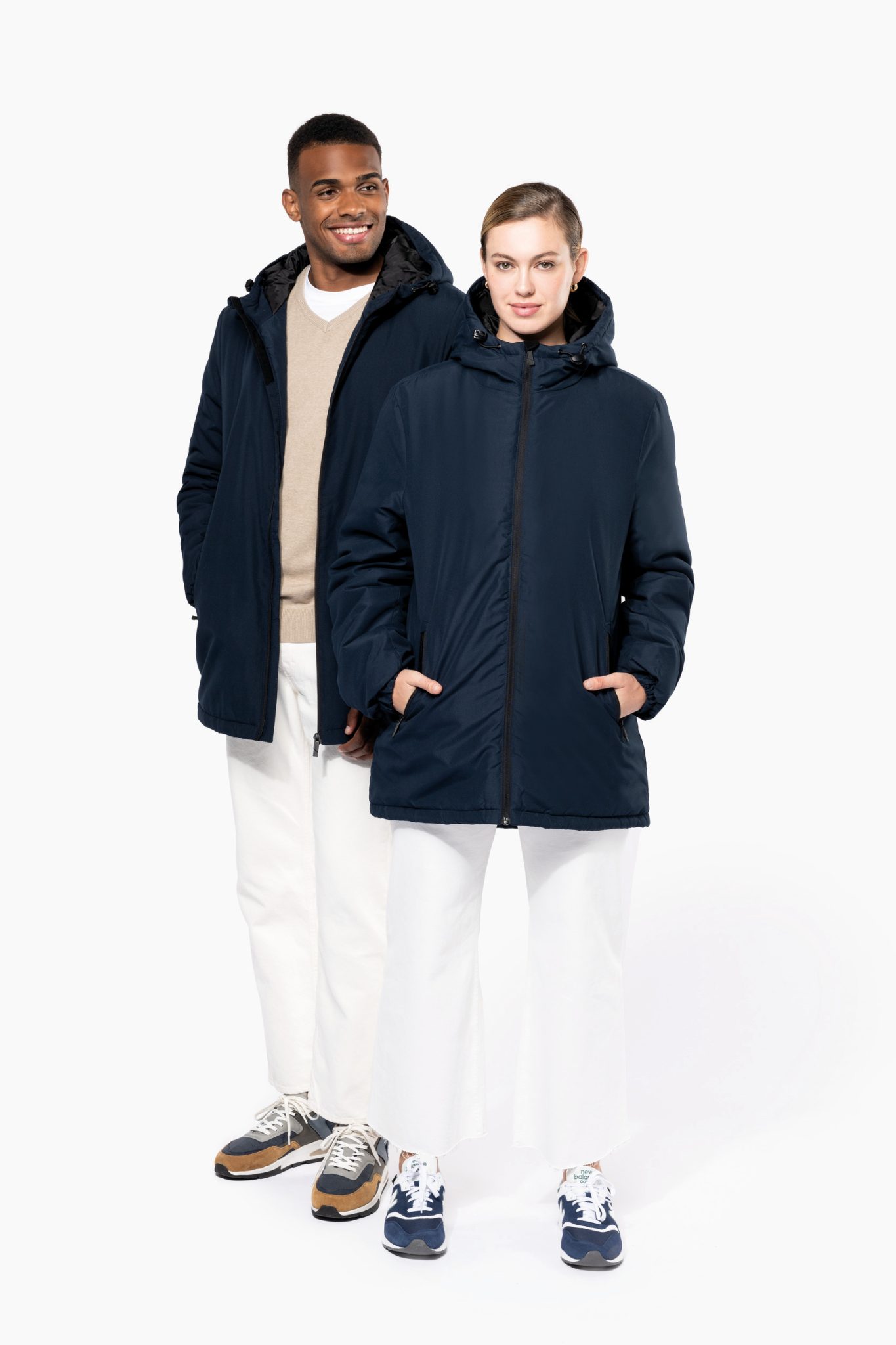 Miniature 16 pour Parka à capuche recyclée unisexe