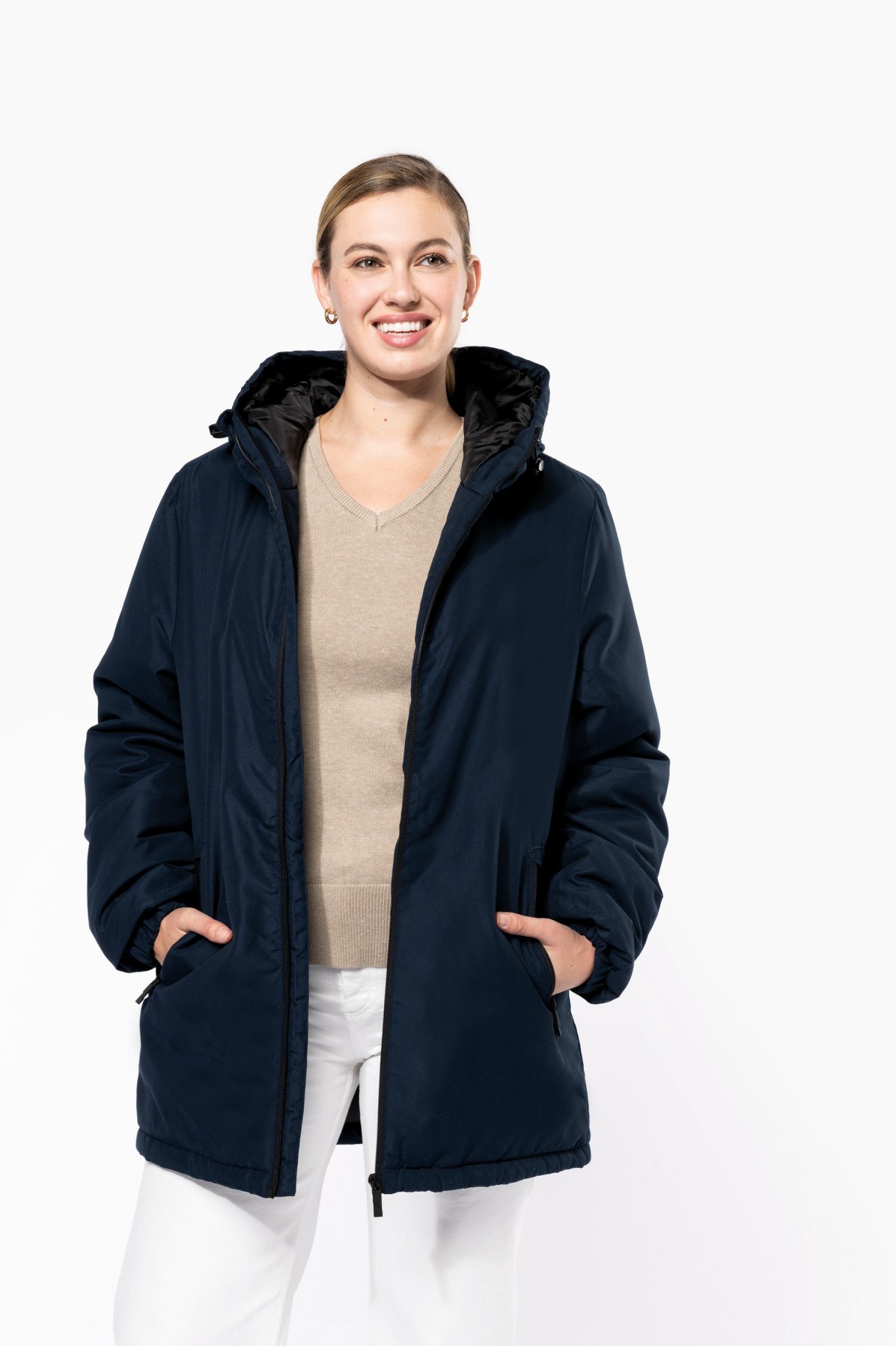 Miniature 8 pour Parka à capuche recyclée unisexe
