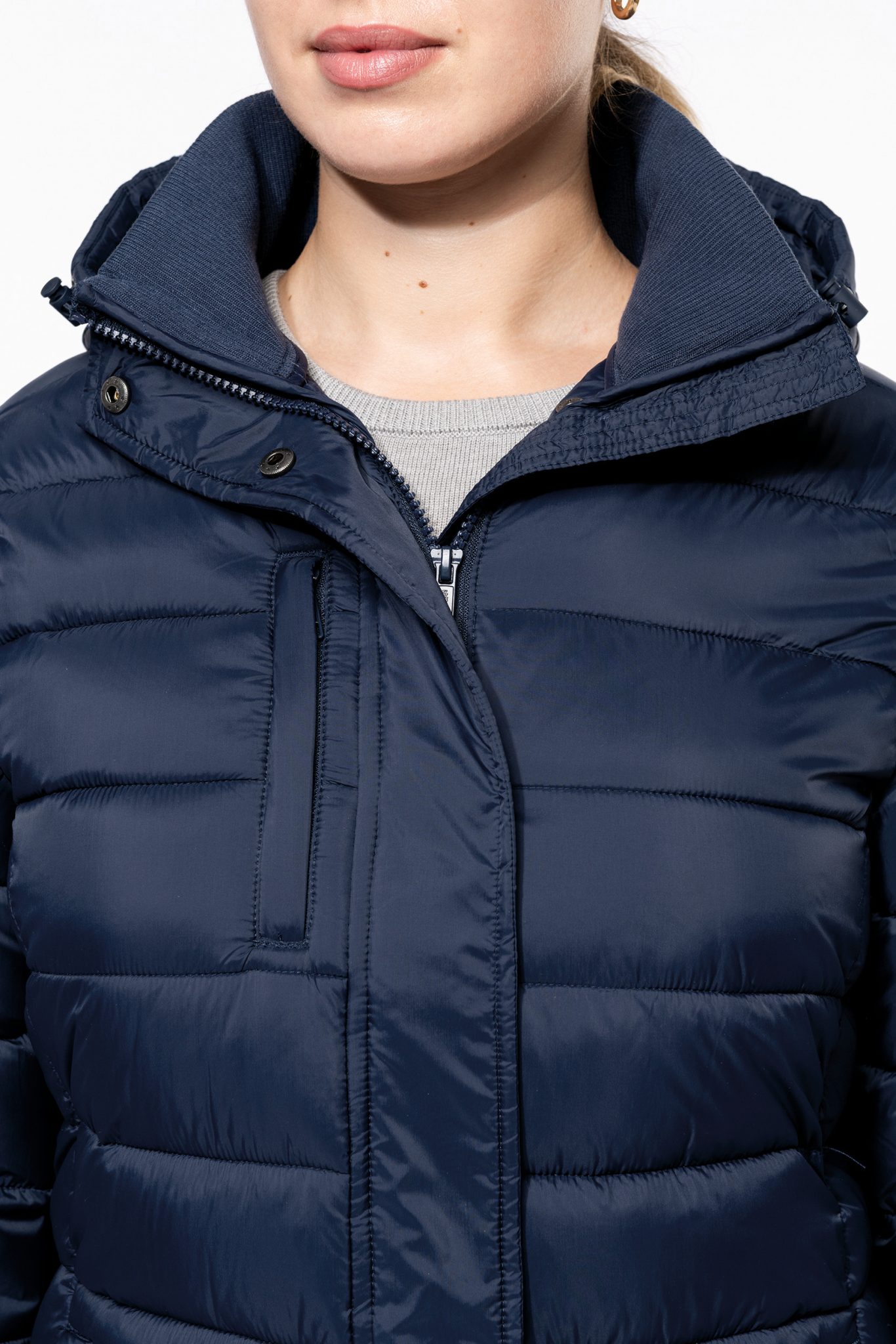 Miniature 9 pour Parka doudoune légère à capuche femme
