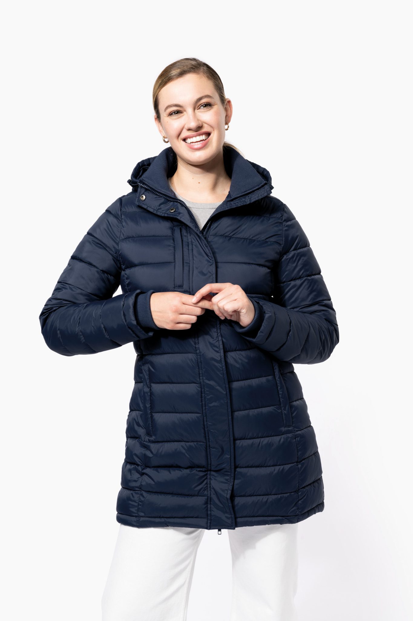 Miniature 1 pour Parka doudoune légère à capuche femme