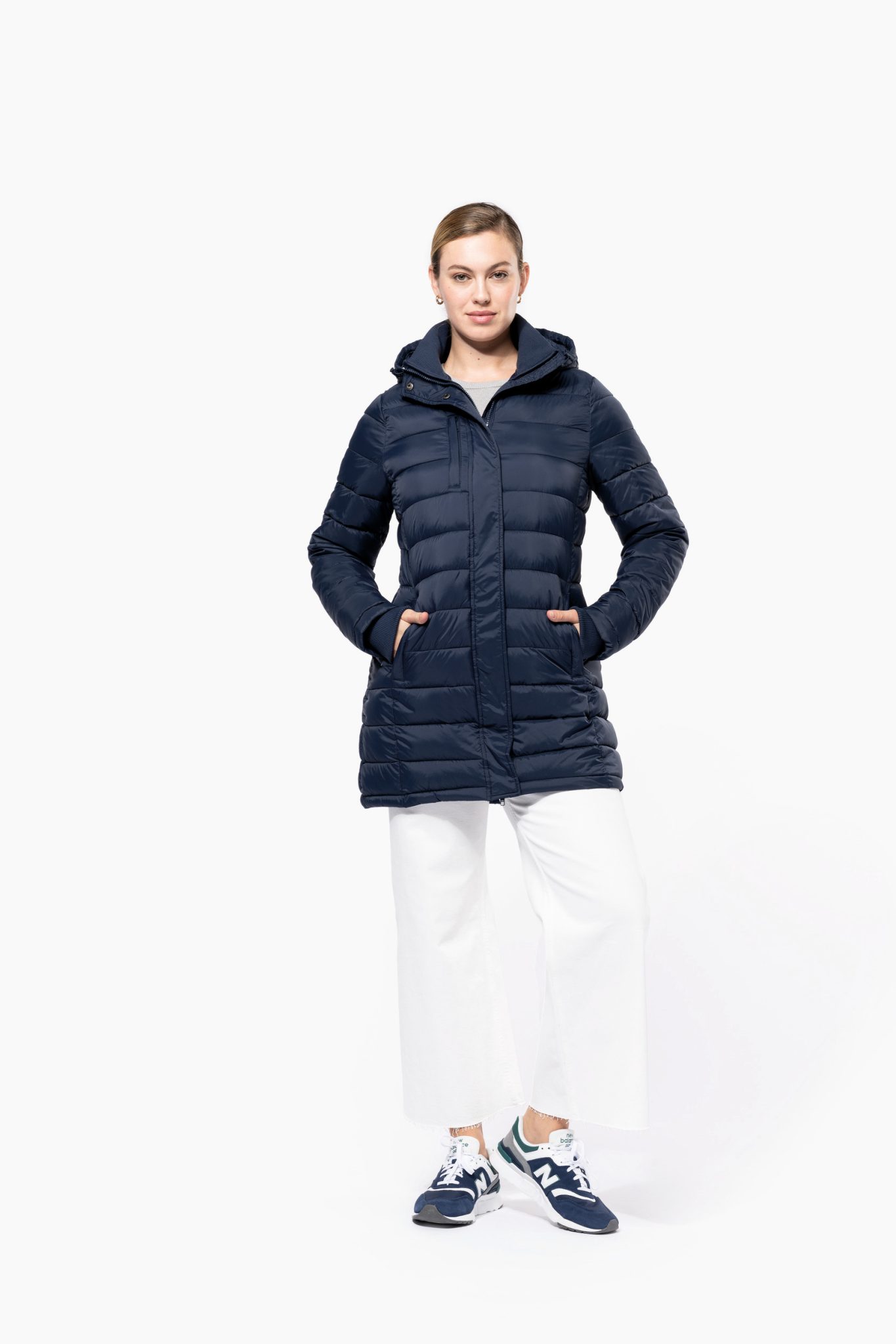 Miniature 4 pour Parka doudoune légère à capuche femme